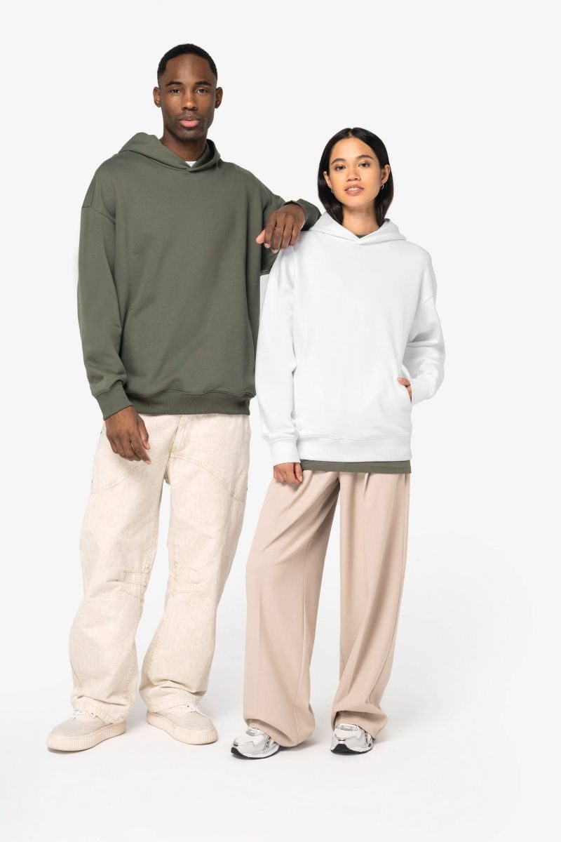 Native Spirit Kapuzenpullover Umweltfreundliches Oversize Unisex-Kapuzensweatshirt