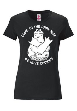 LOGOSHIRT T-Shirt Sesamstrasse - Krümelmonster Dark Side mit lizenziertem Print