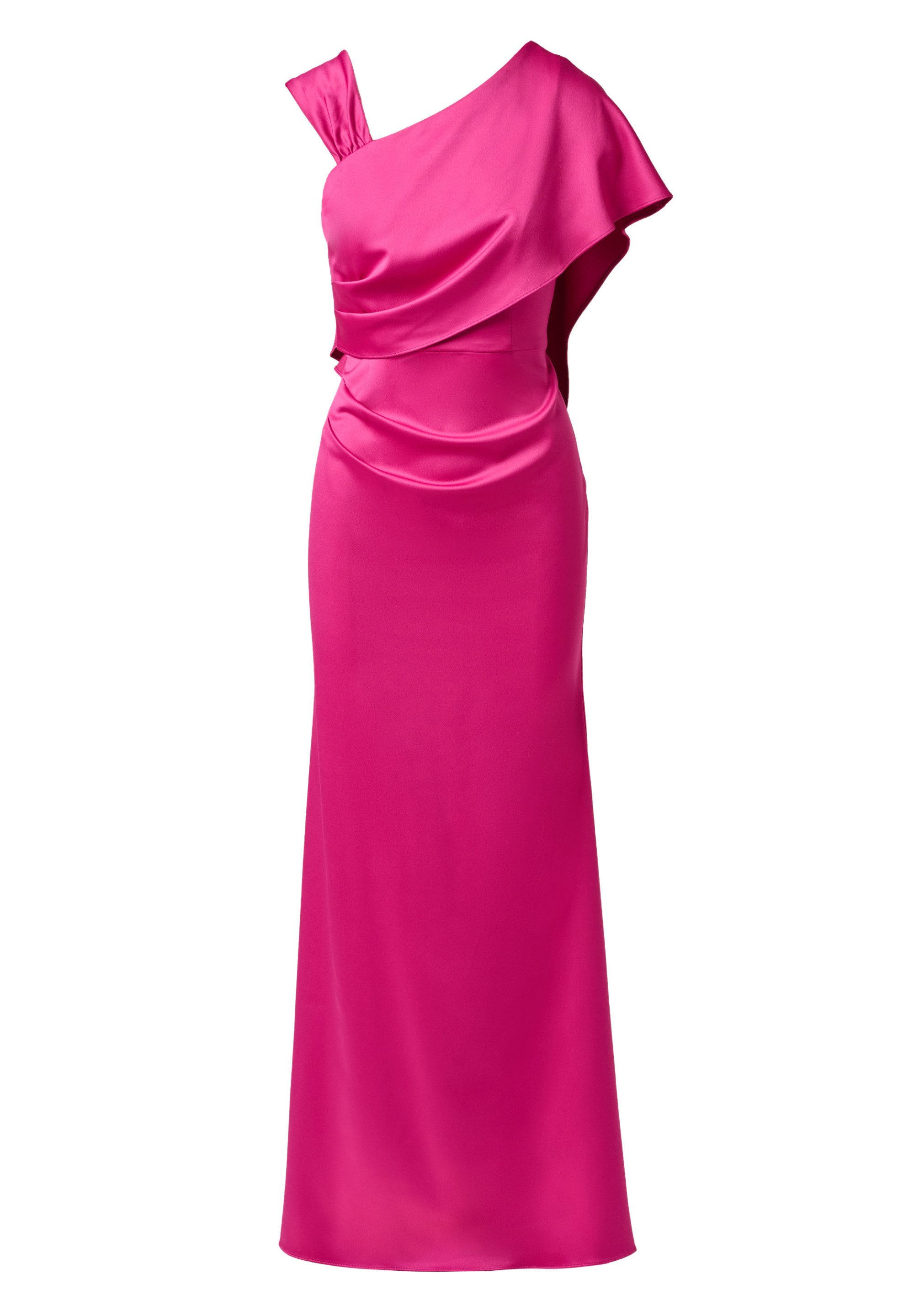Adrianna Papell Abendkleid Satin Crepe Draped Gown Klassisches, elegantes und skulpturales Satin-Kleid