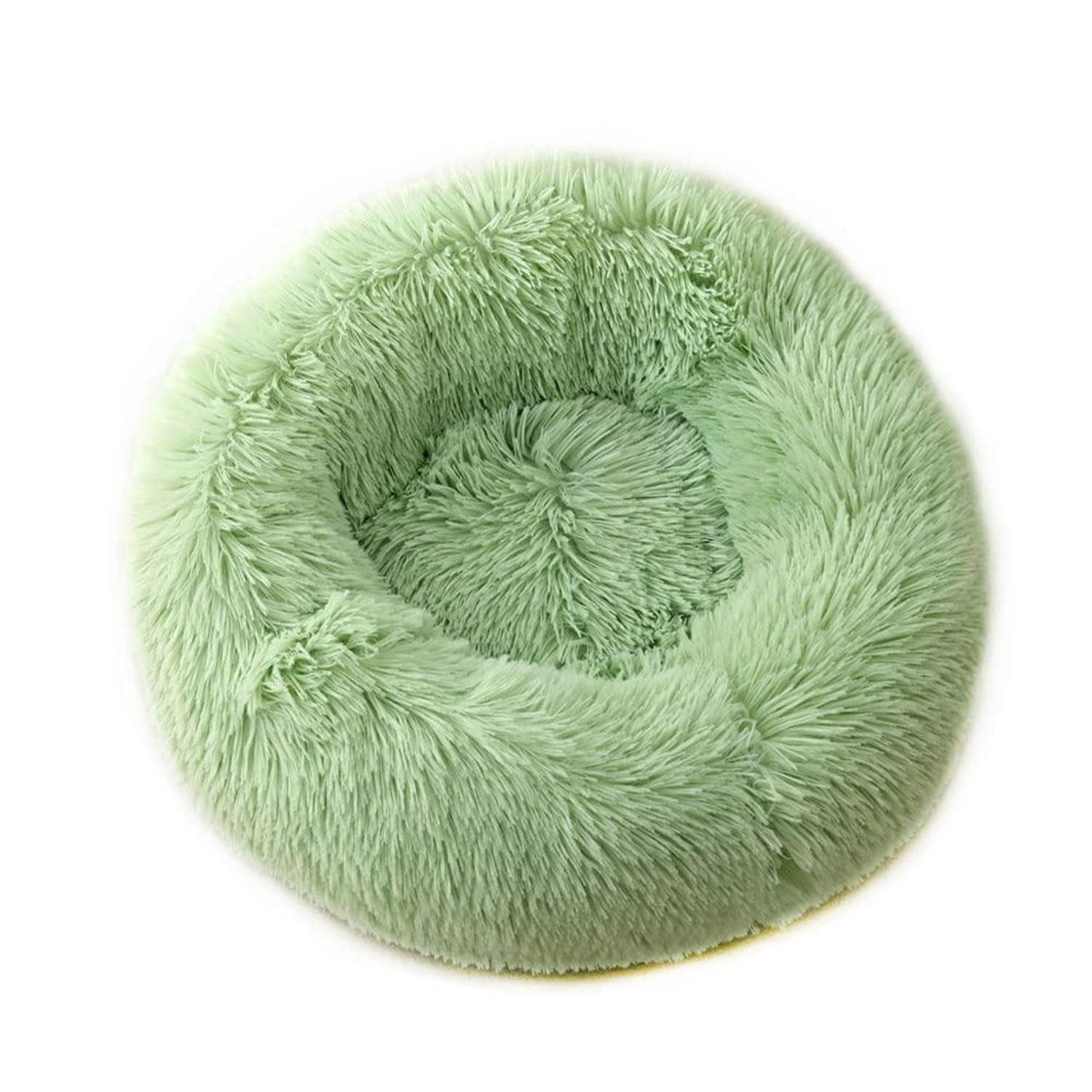 LuxusKollektion Tierkissen Hundebett Donut 50cm Grün