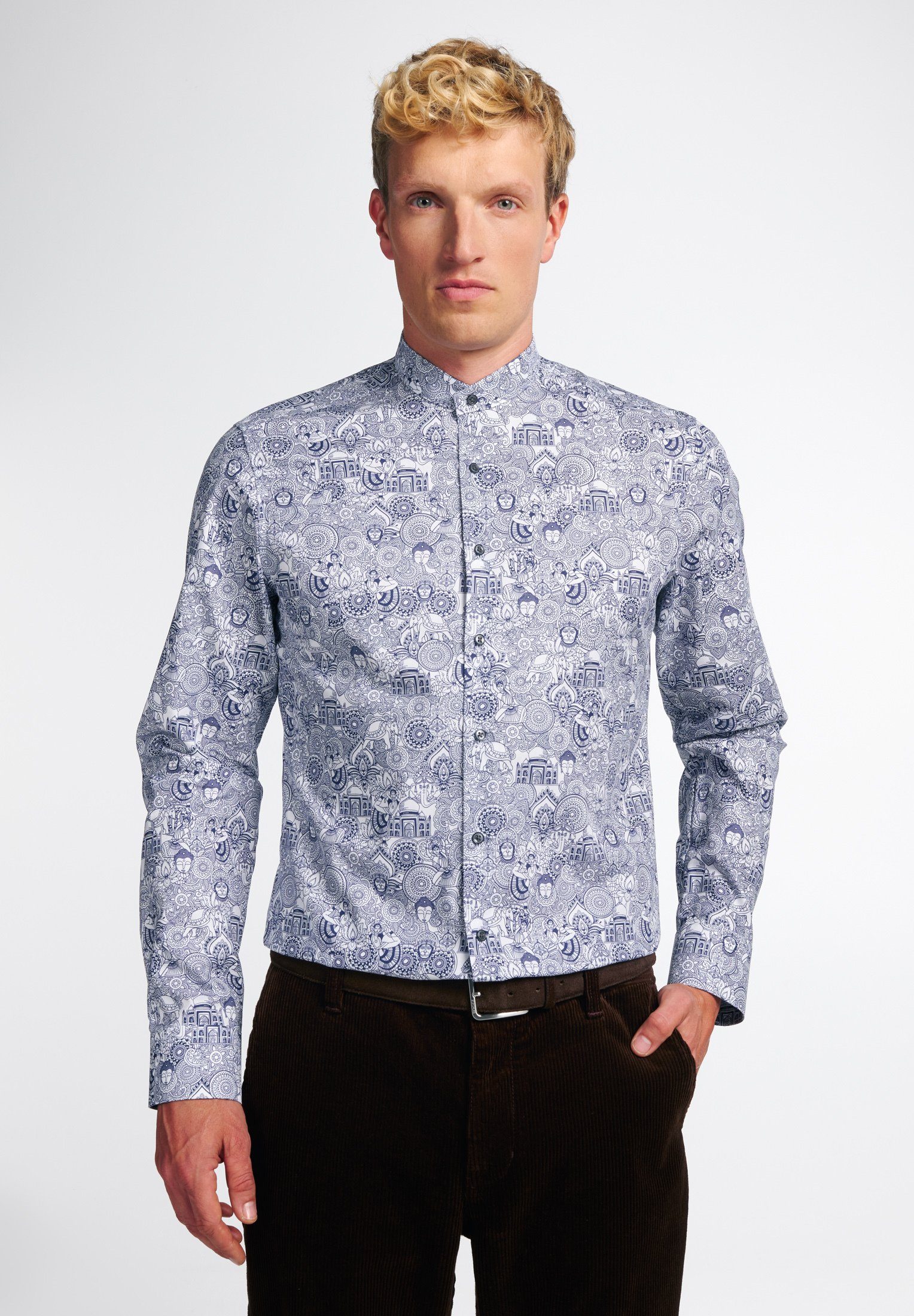 Eterna Langarmhemd SLIM FIT NON IRON (bügelfrei)