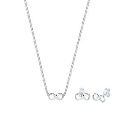 Elli Schmuckset Infinity Symbol Unendlichkeit 925 Silber, Infinity