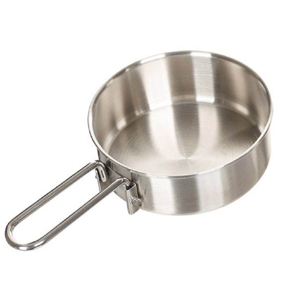 FoxOutdoor Topf-Set Fox Outdoor Kochgeschirr, Edelstahl, Topf, Pfanne, Edelstahl (Set, 2-tlg)