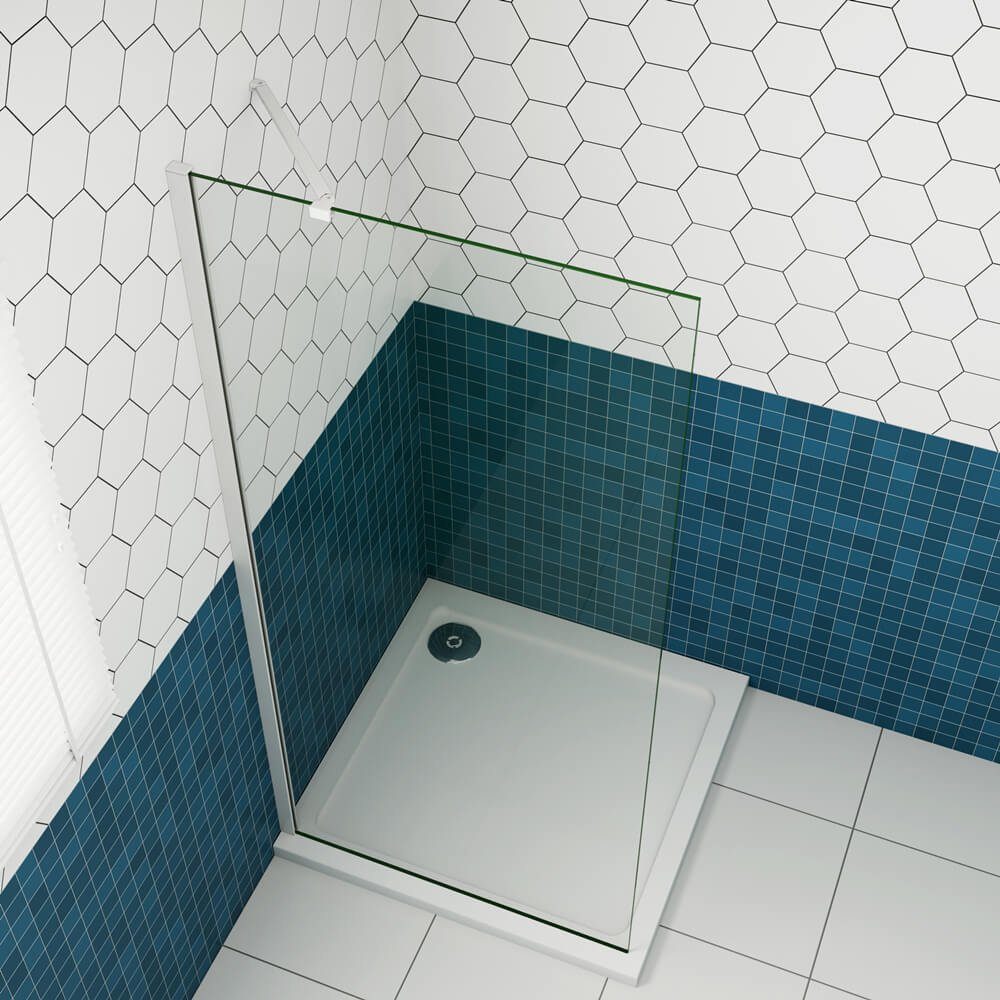 duschspa Duschwand 5mm 185cm ESG Duschkabine Duschtrennwand Seitenwand, Ein günstig online kaufen