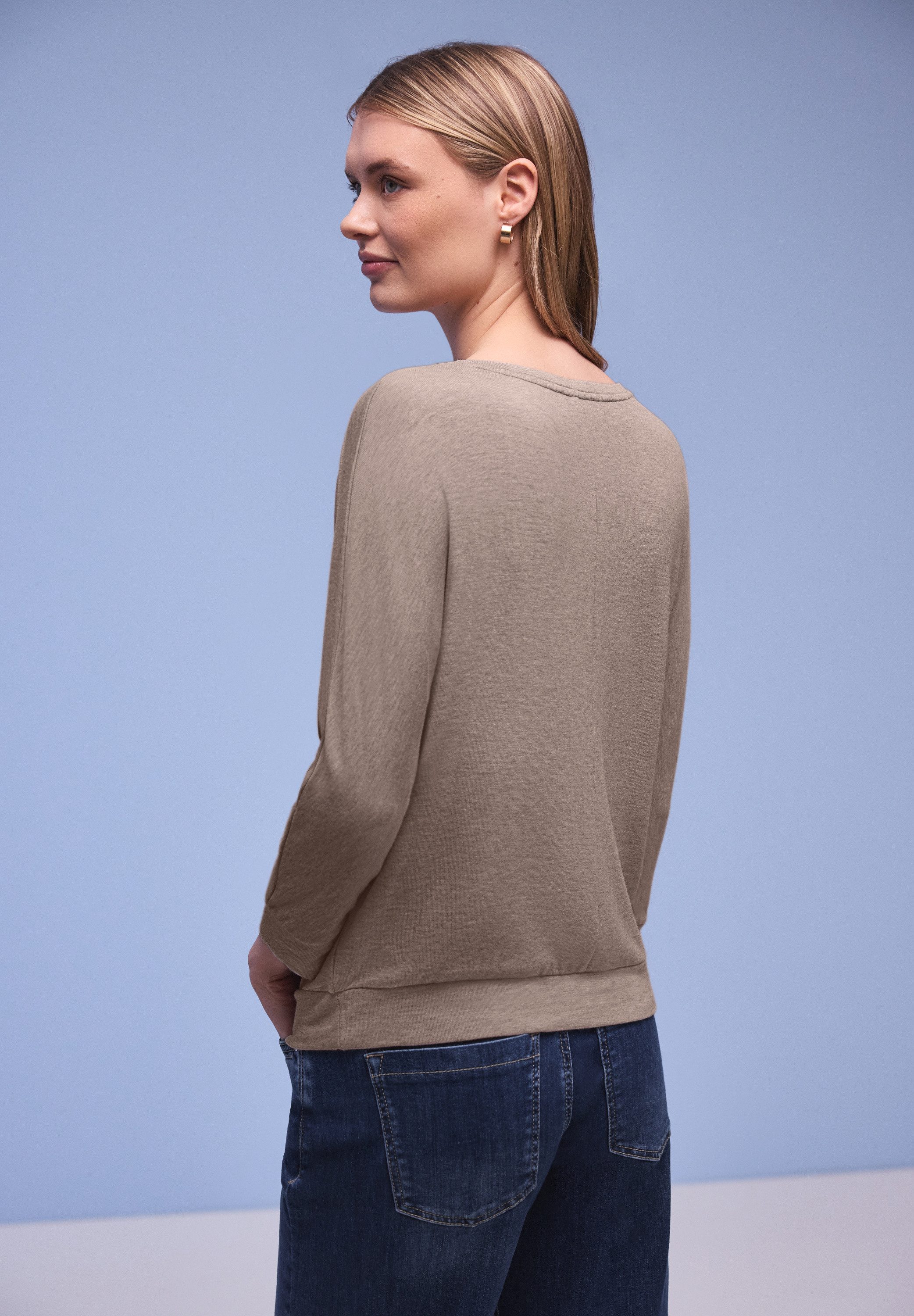 STREET ONE 3/4-Arm-Shirt im Melange-Look – Bild 3 von 5