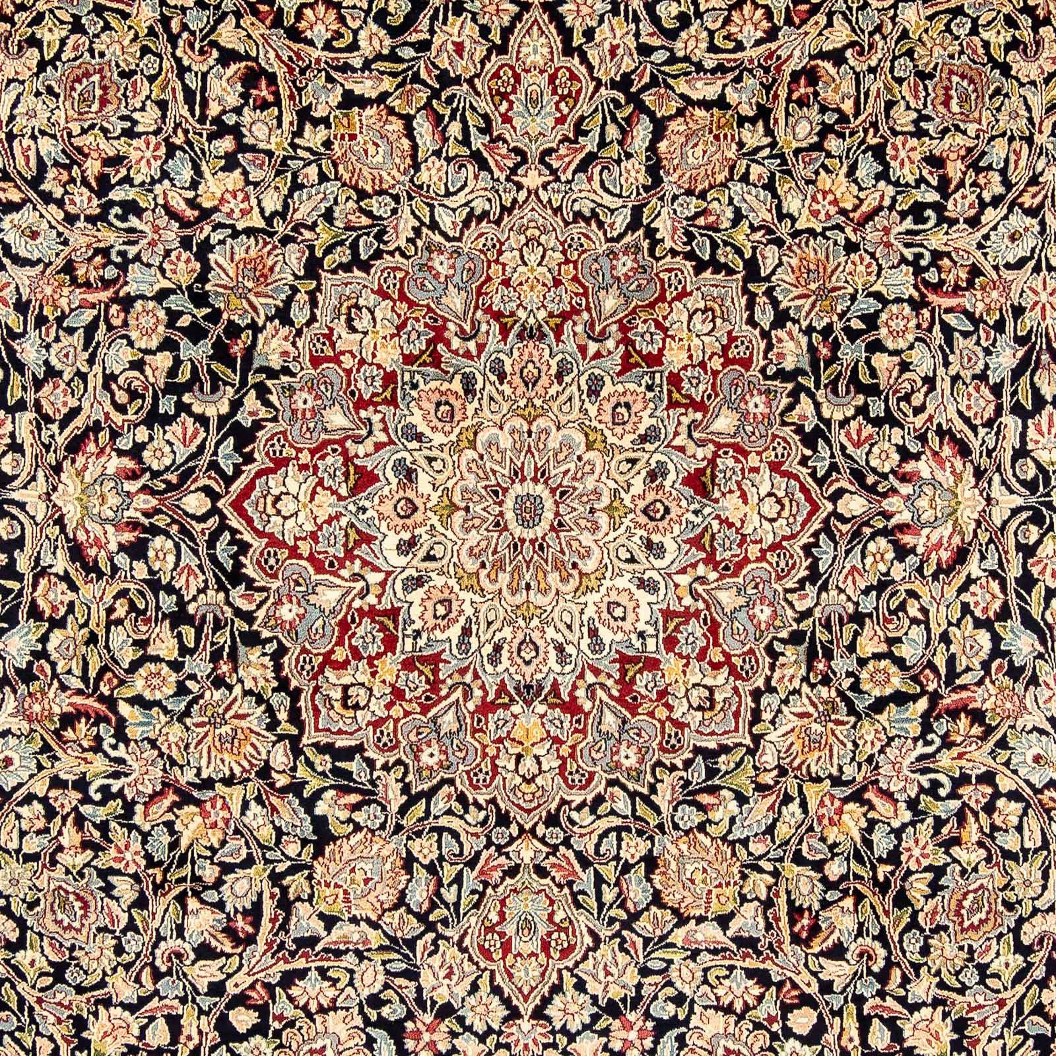 Orientteppich Perser x mm, - morgenland, 355 Handgeknüpft, mit mehrfarbig, cm Höhe: Wohnzimmer, - Einzelstück Royal Zertifikat 10 261 rechteckig, 