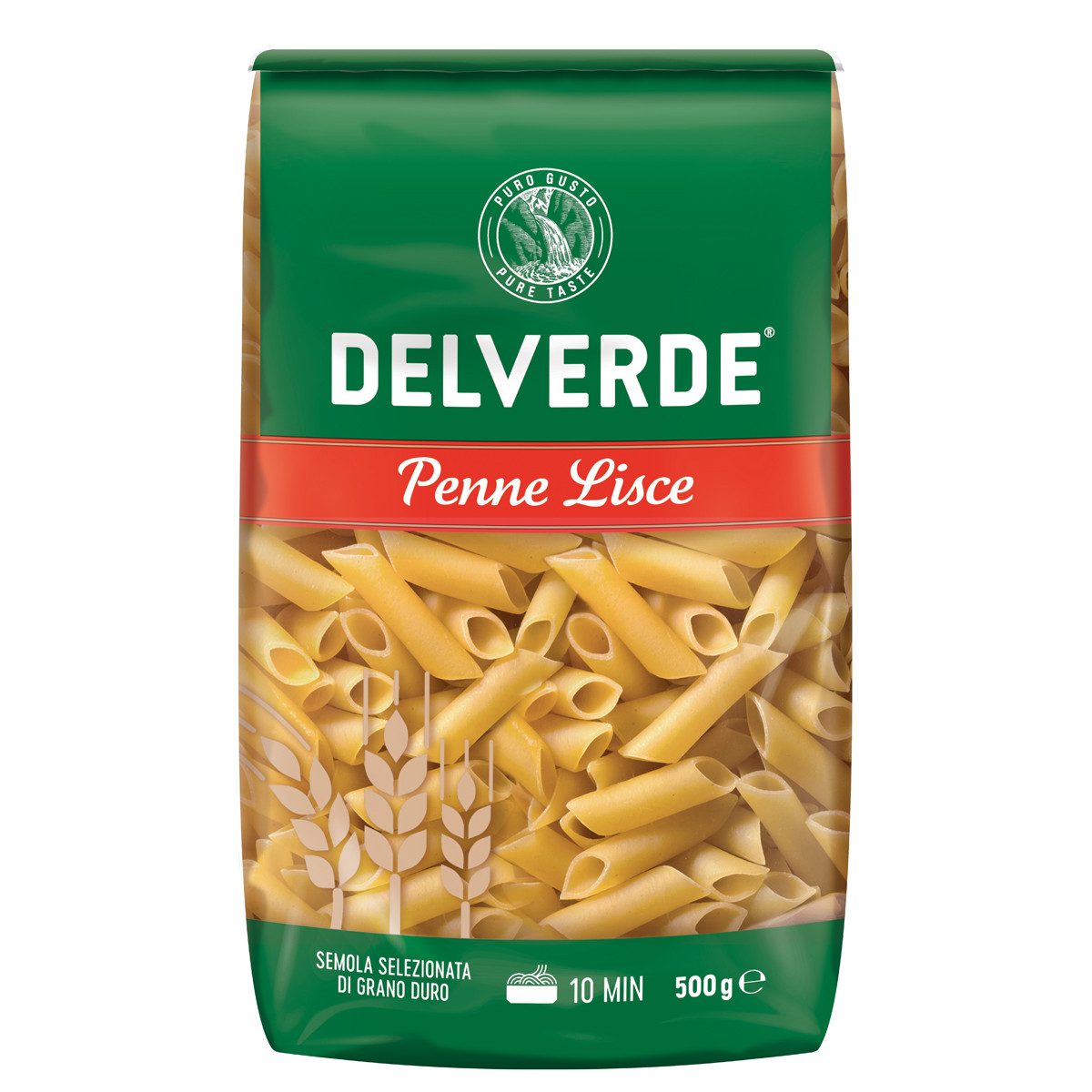 DELVERDE Nudeln, Delverde Penne Lisce Selezionata di Grano Duro Hartweizennudeln 500g