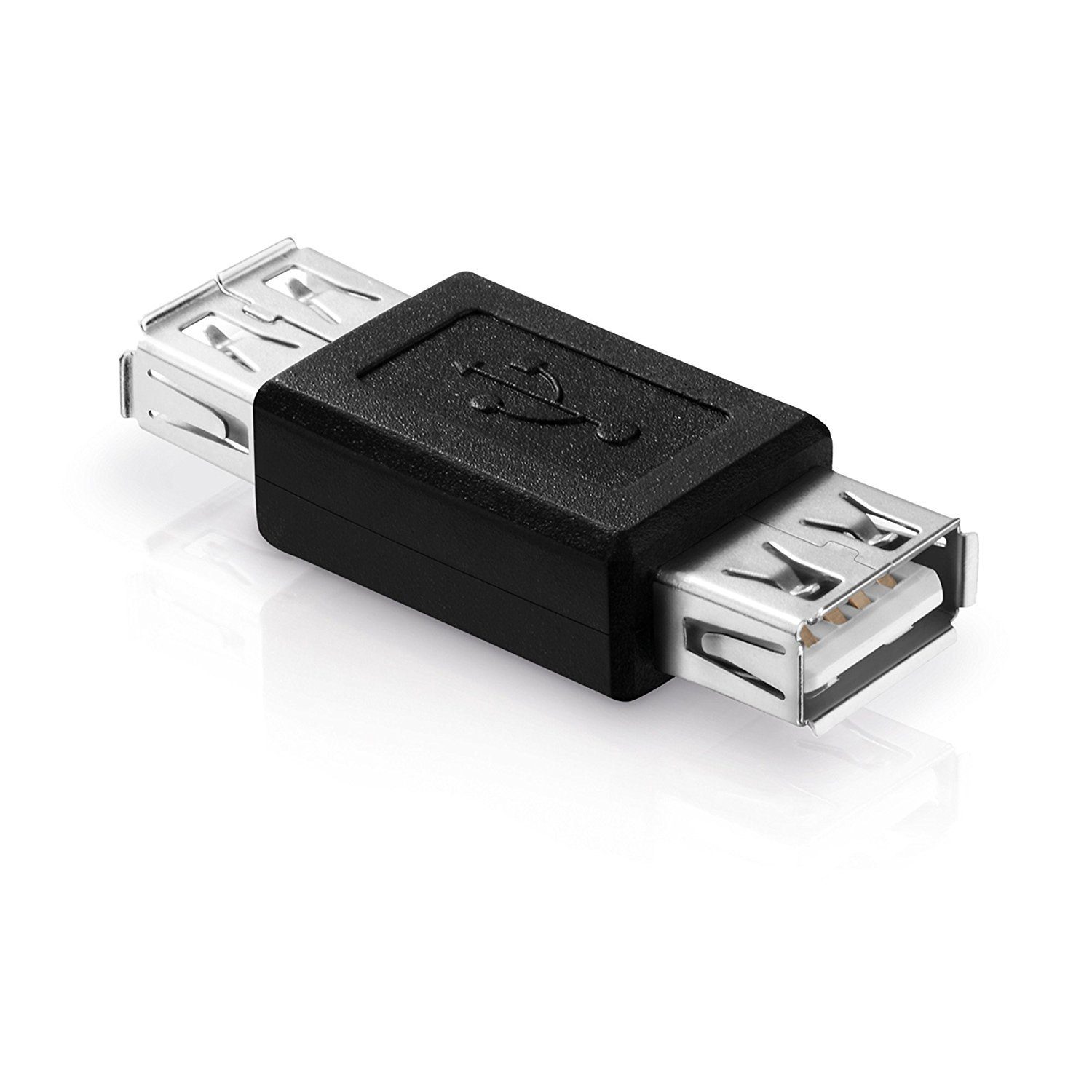 USB 2.0-Adapter A-Buchse auf A-Buchse schwarz USB-Kabel