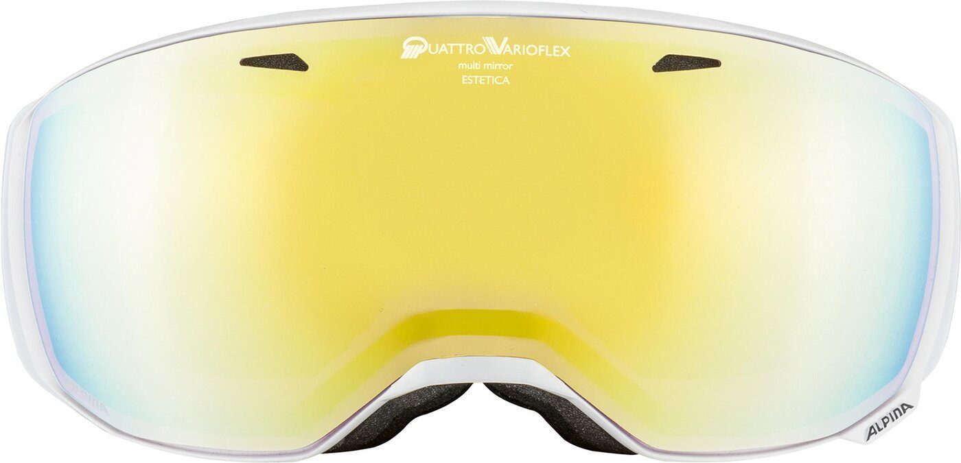 Alpina Sports Skibrille ESTETICA QVM white gloss