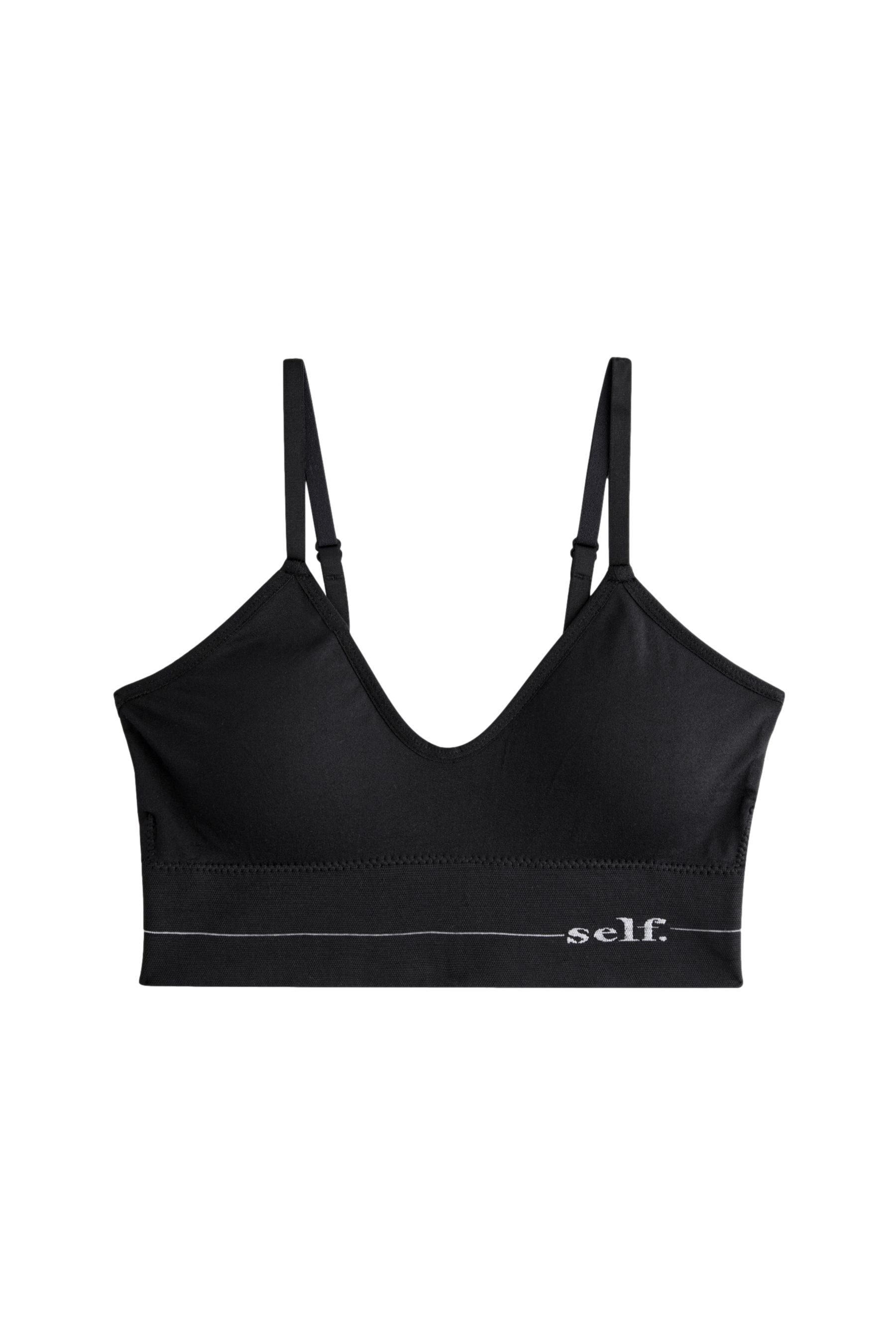 Bralette-BH Self. Nahtloses Bralette mit Logo