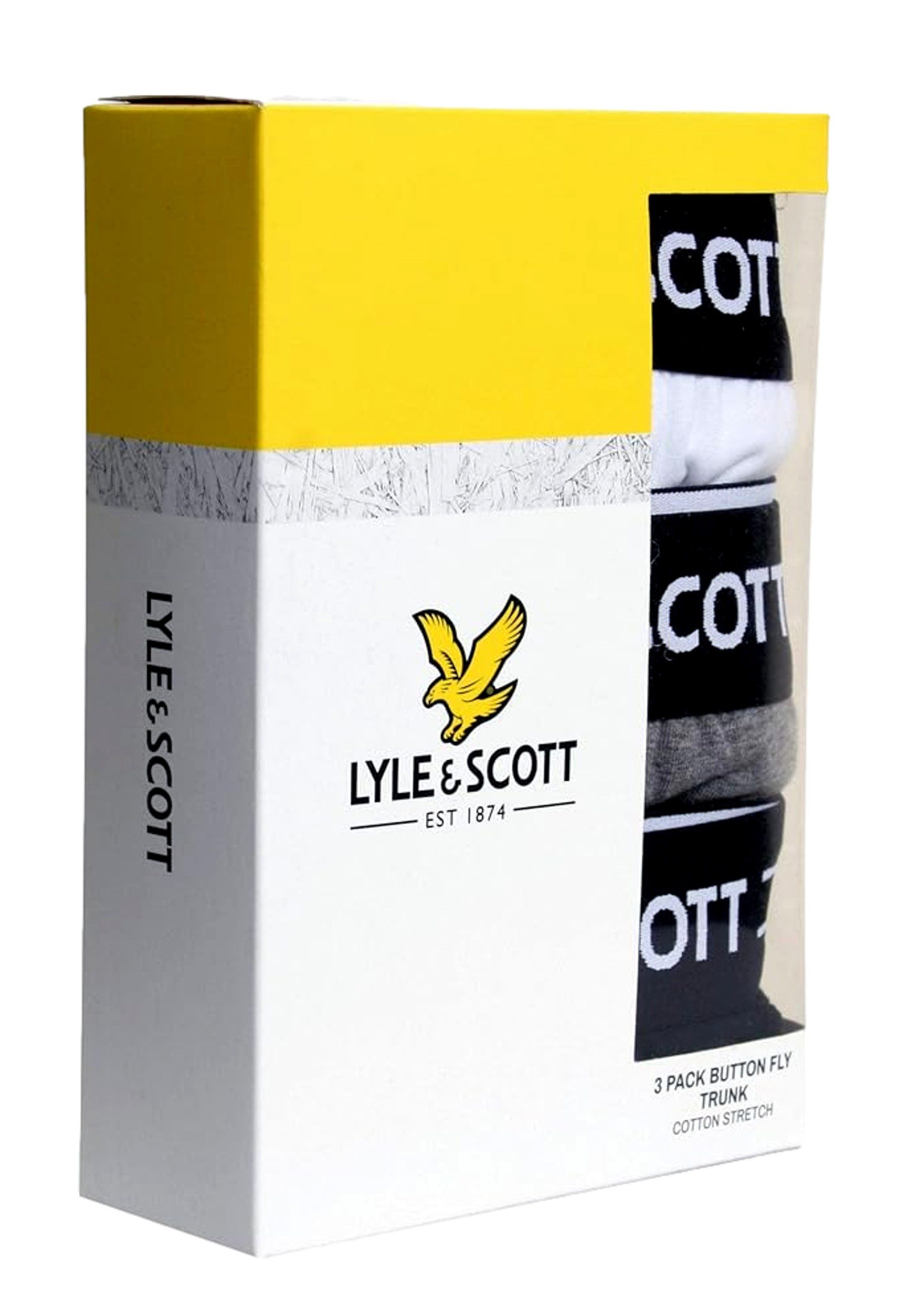 Lyle & Scott Boxershorts Boxershorts LEWIS Unterhosen 3-Pack (3-St)