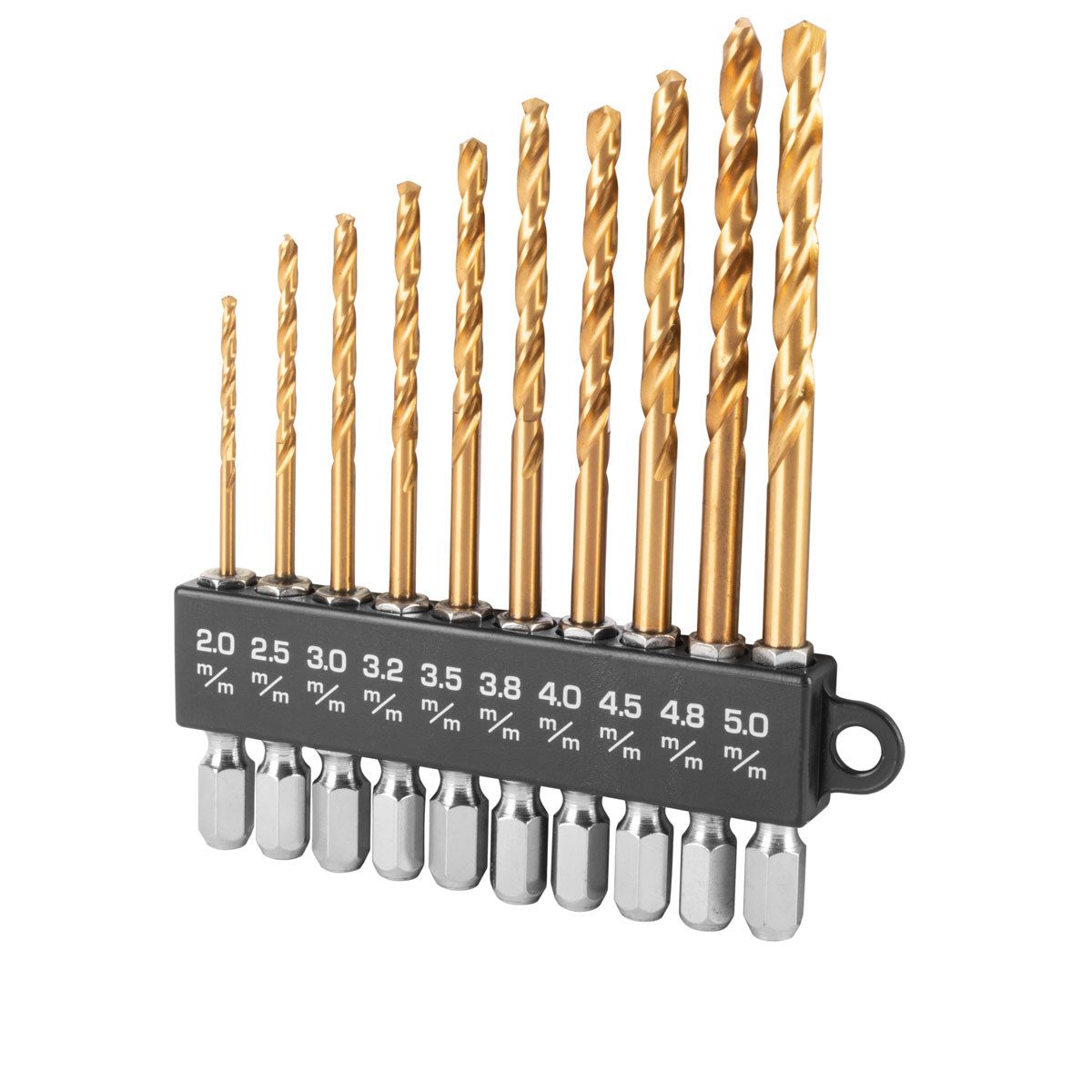STAHLWERK Bohrersatz 10-teiliges Universal Spiralbohrer Set 2-5 mm, (Set, 10-tlg., Set)