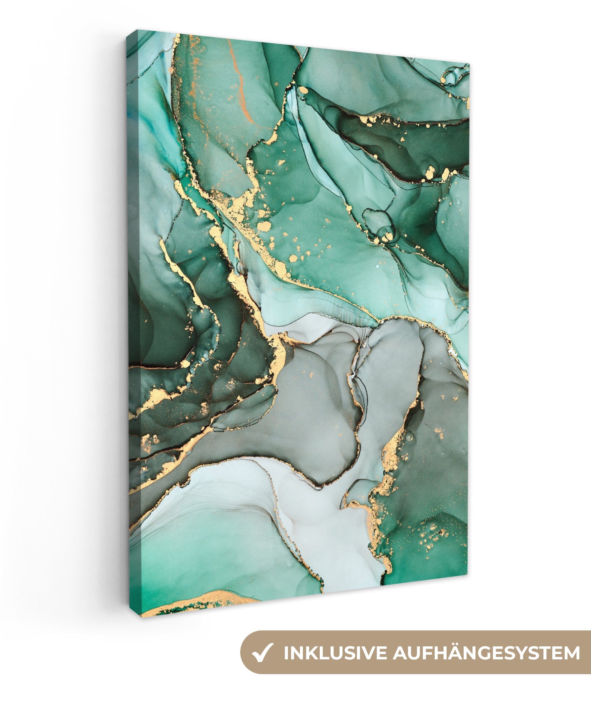 OneMillionCanvasses® Leinwandbild Gold - Marmor - günstig online kaufen