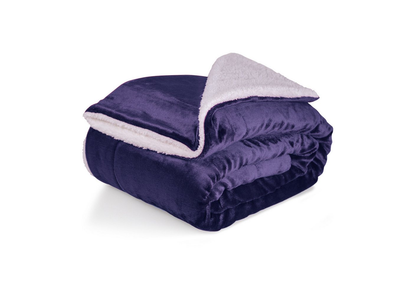 Wohndecke Kuscheldecke XL warm Sherpa, dicke Sofadecke, hochwertige Tagesdecke, Cozyor