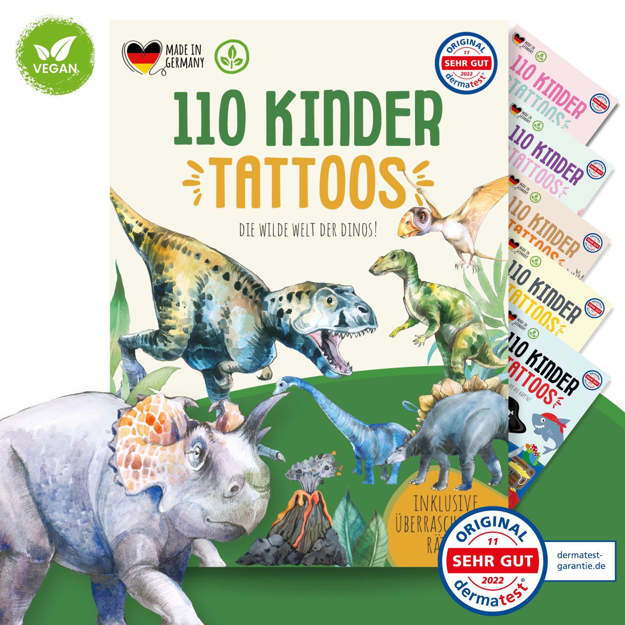 MeinBaby123® Kindertattoo 110 hautfreundliche Hauttattoos für Kinder, Geschenk Kinder, Mitgebsel Kindergeburtstag