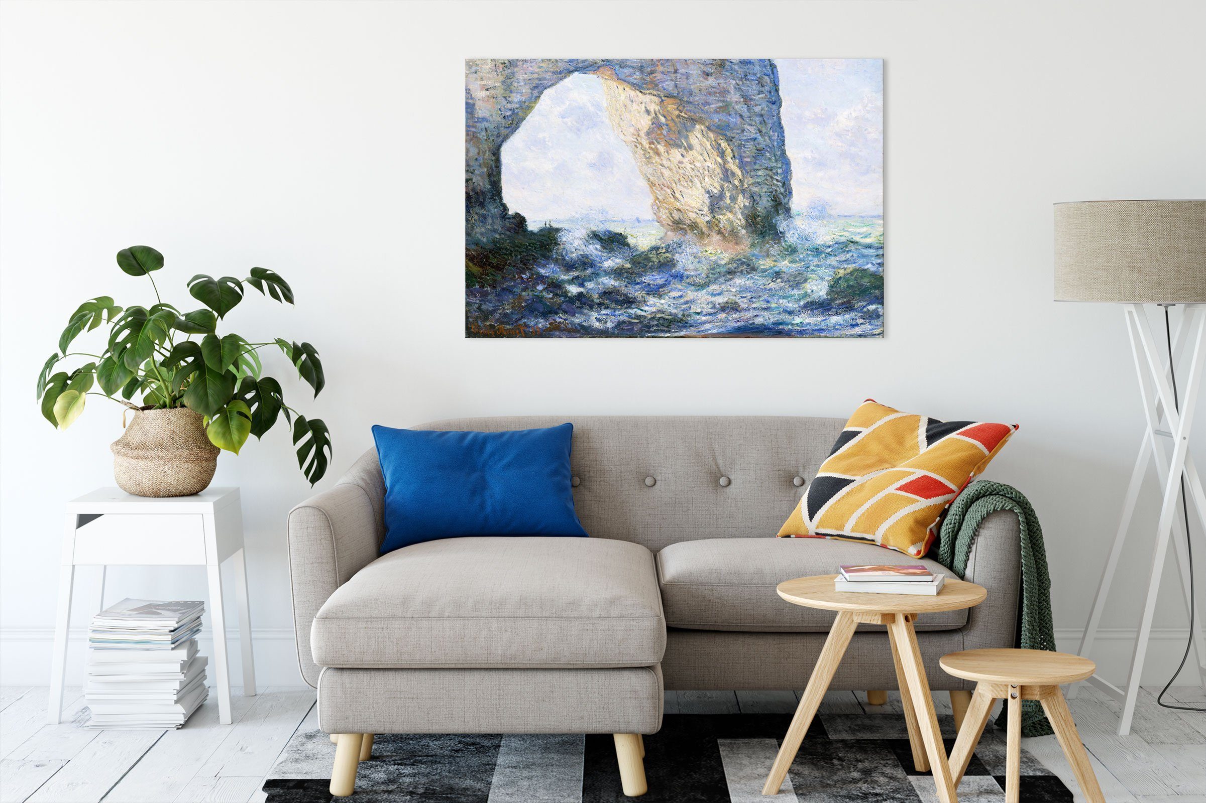 Pixxprint Leinwandbild Claude Monet - Das günstig online kaufen