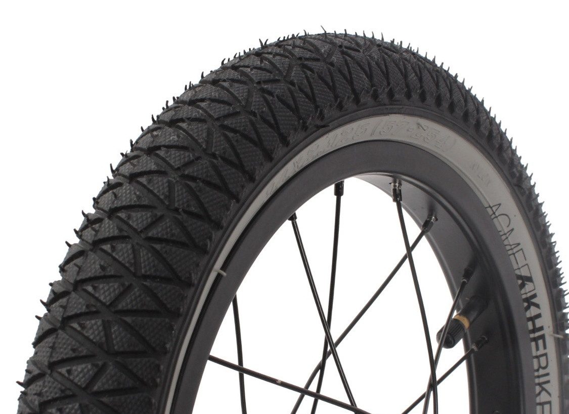 KHEbikes Fahrradreifen BMX Reifen KHE ACME 14 Zoll x 2,125 Zoll Schwarz Grau, BMX & Kinderrad 14 Zoll x 2,125"