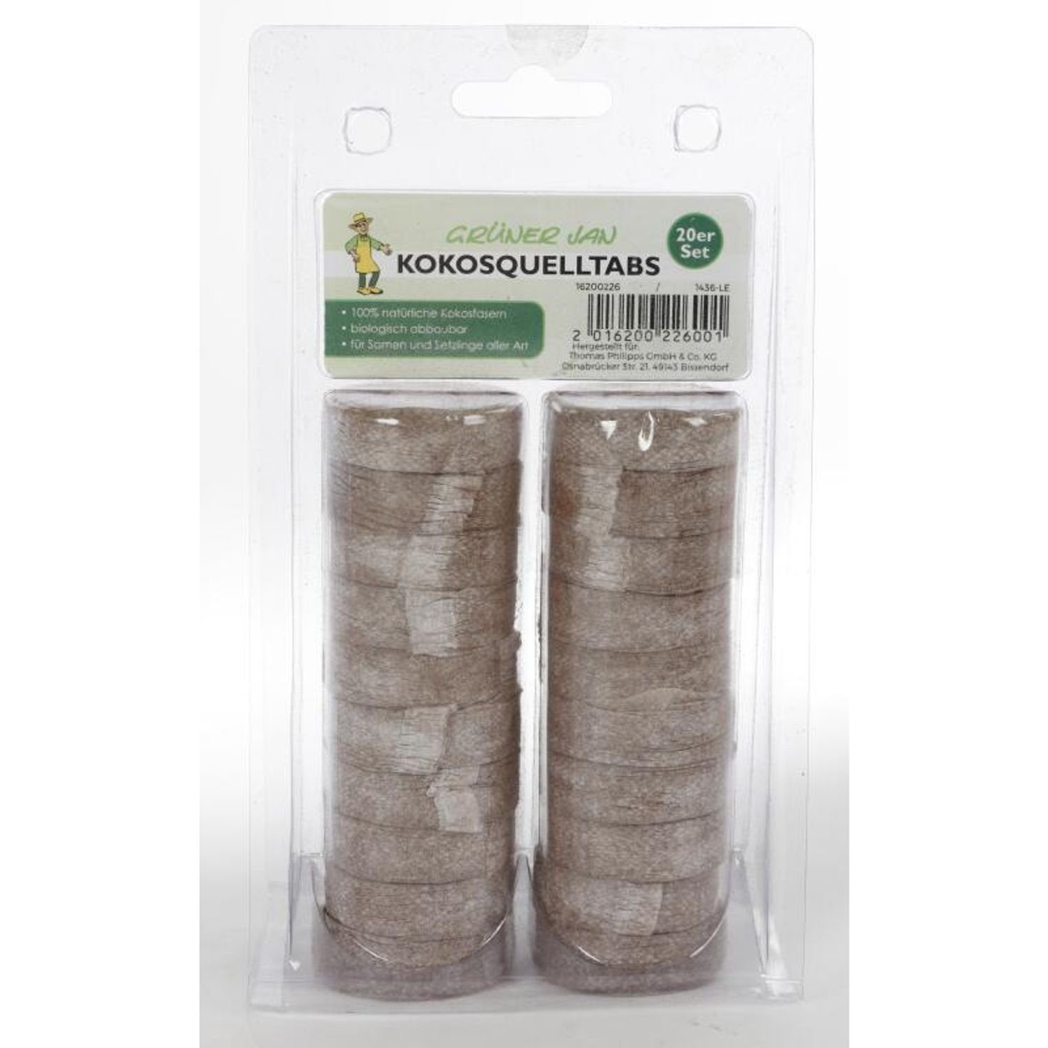 BURI Gartenbau-Substrat 24x 20er Set Kokos-Quelltabs 3,5cm Anzucht Blumenerde Pflanzen