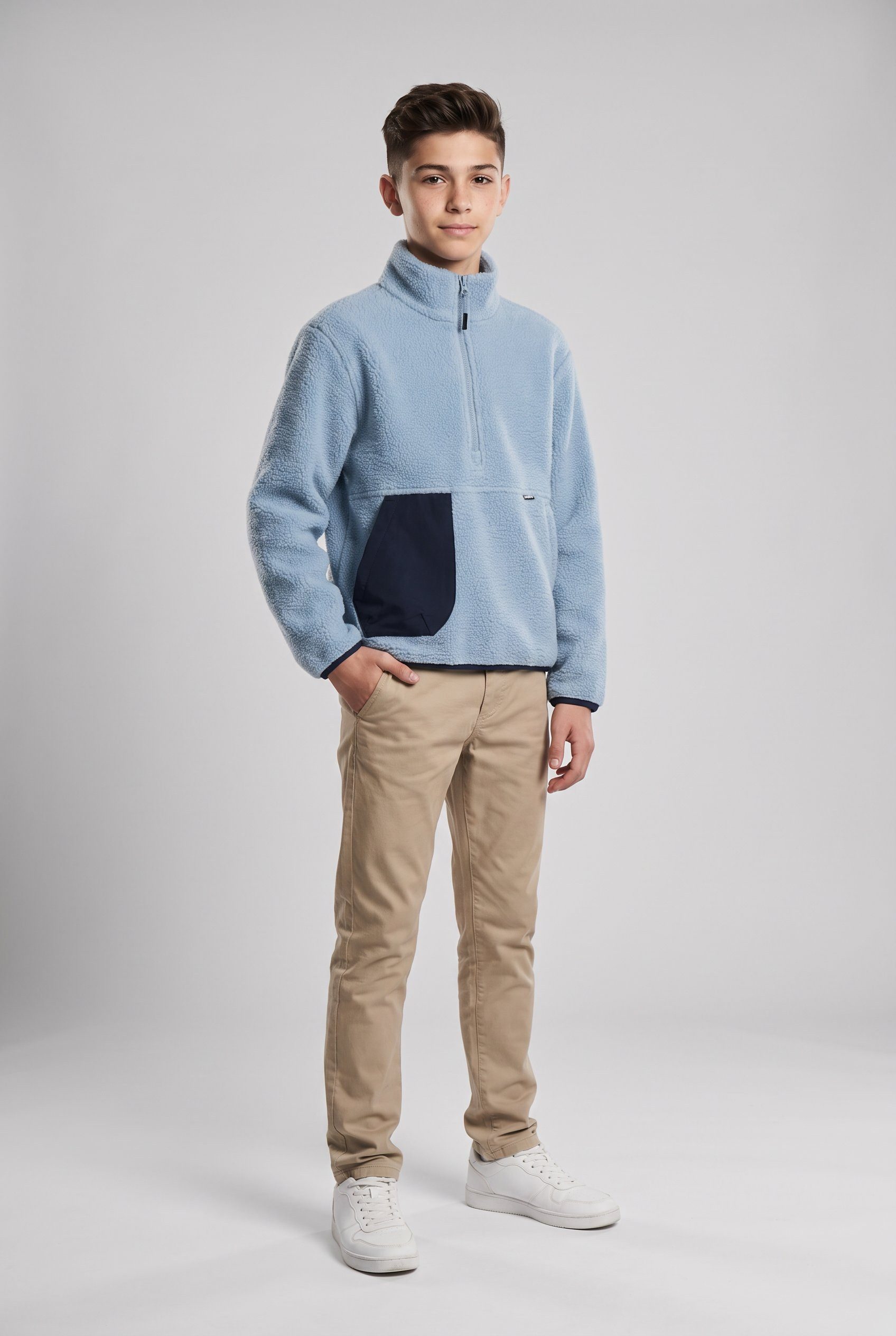Icepeak Strickfleece-Pullover ICEPEAK KOKOMO JR für Kinder und Jugendliche, schnell trocknend, aus Polyester – Bild 4 von 5