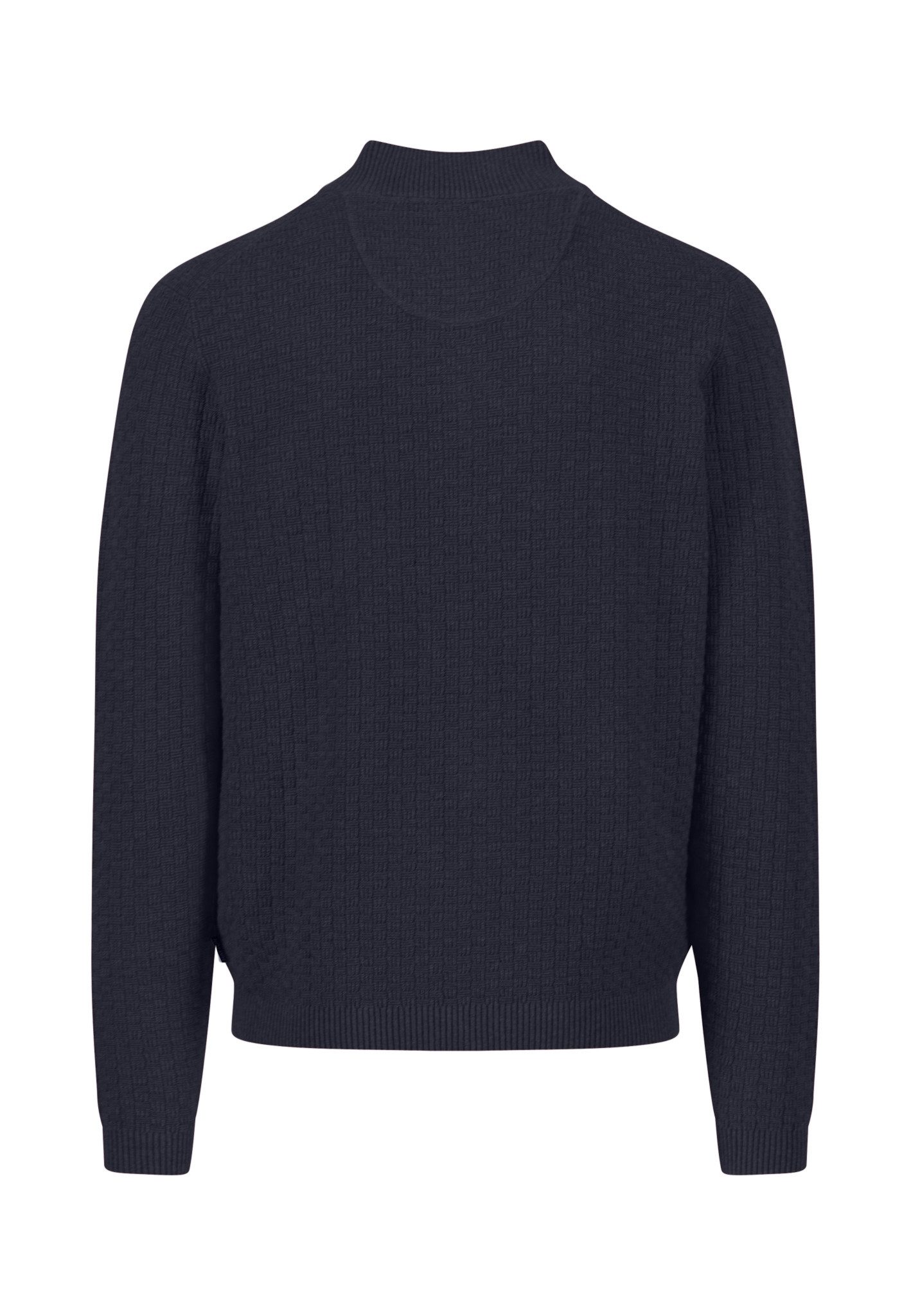 FYNCH-HATTON Strickpullover Zip Troyer, structure navy günstig online kaufen