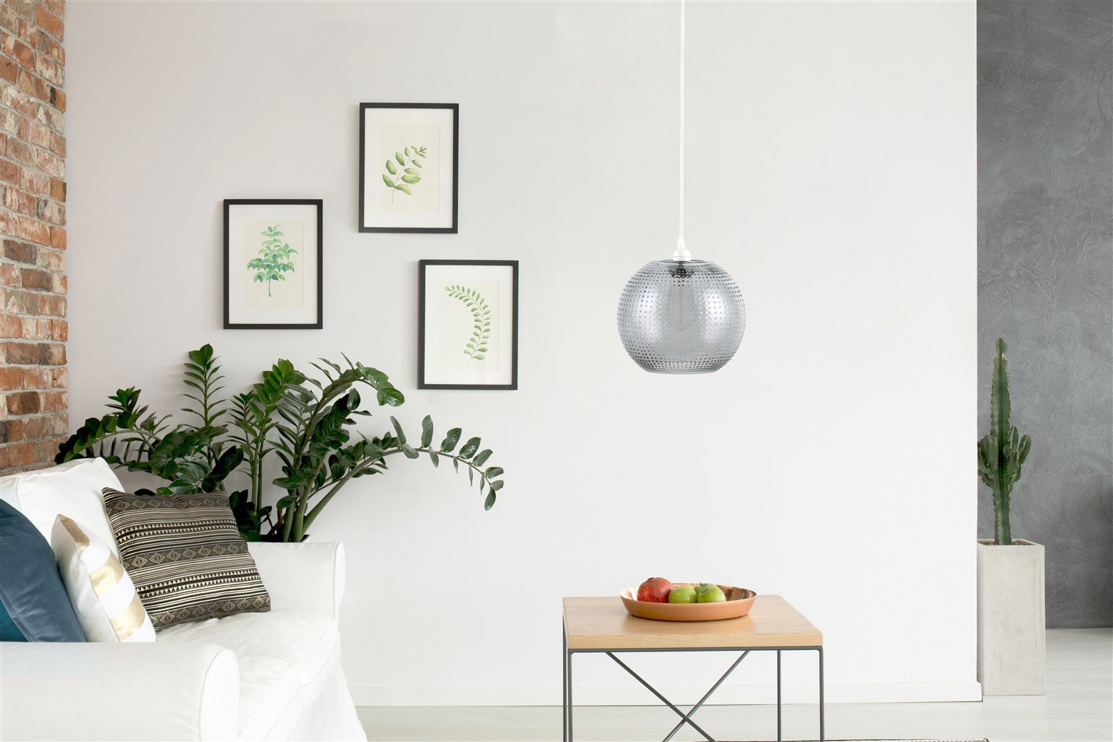 Kayoom Hängeleuchte Saturn in Grau, ohne Leuchtmittel, LxBxH: 26 x 26 x 26 cm, ohne Leuchtmittel
