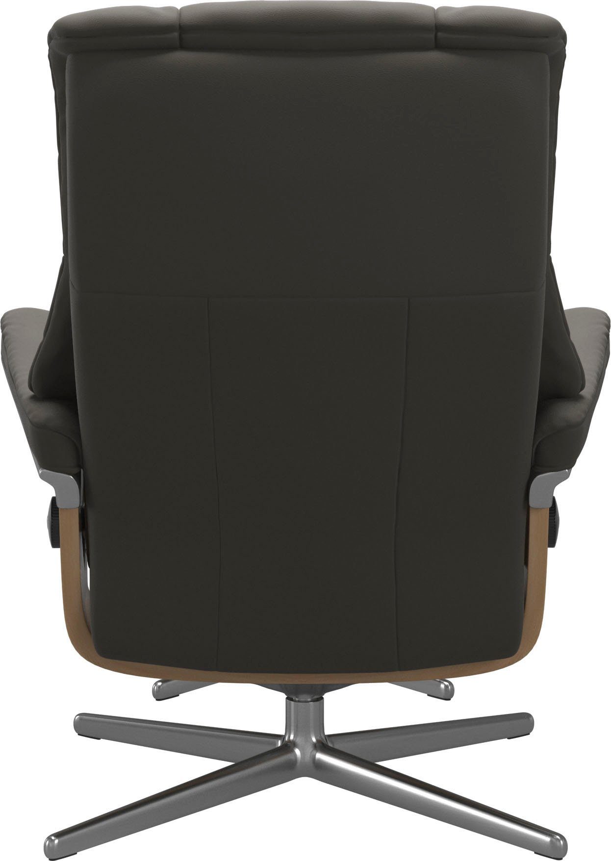 L, mit Hocker), & Holzakzent mit mit Cross Base, M Größe Stressless® Eiche S, Relaxsessel (Set, Mayfair Relaxsessel Hocker,