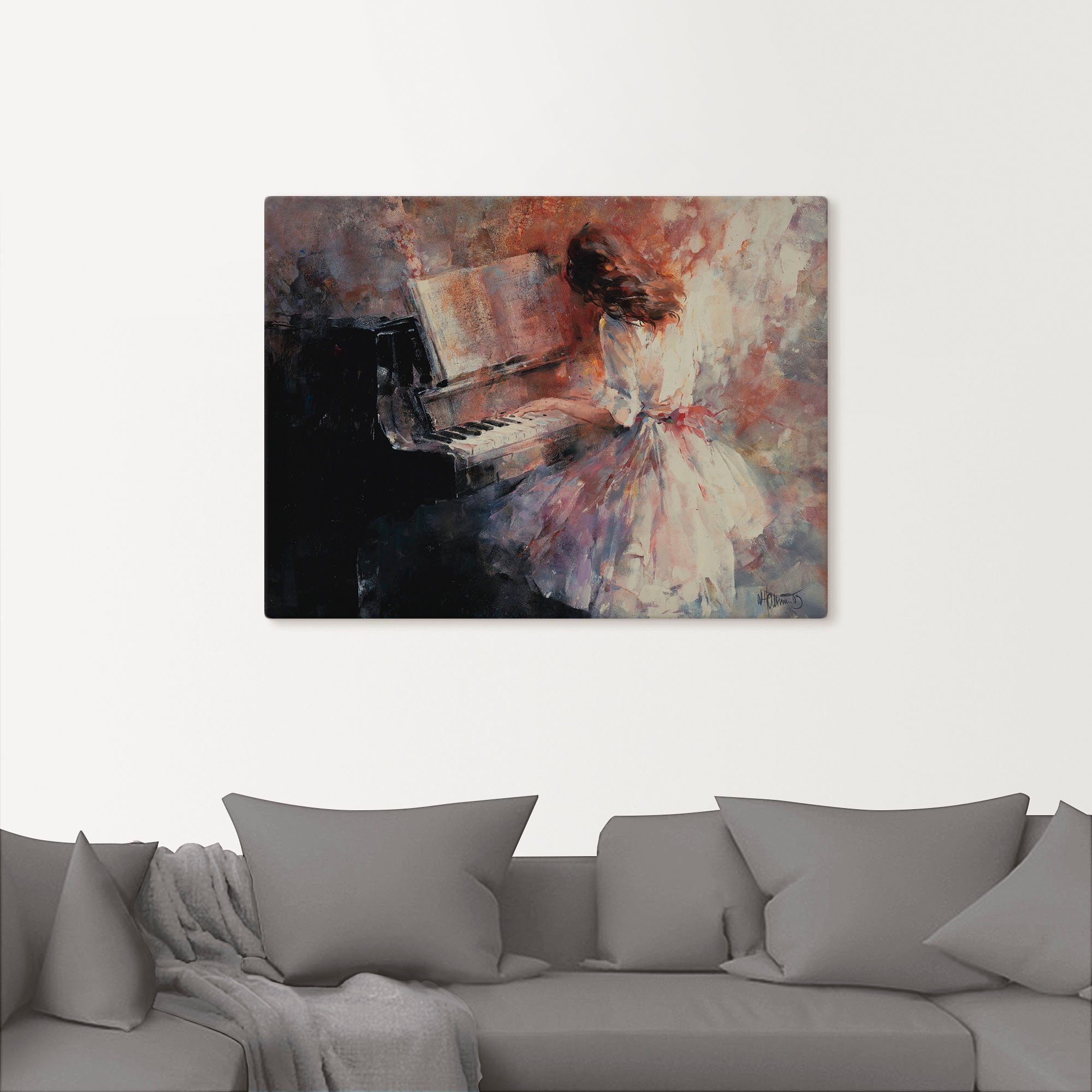 Artland Leinwandbild Romantischer Rhythmus, Musiker (1 günstig online kaufen