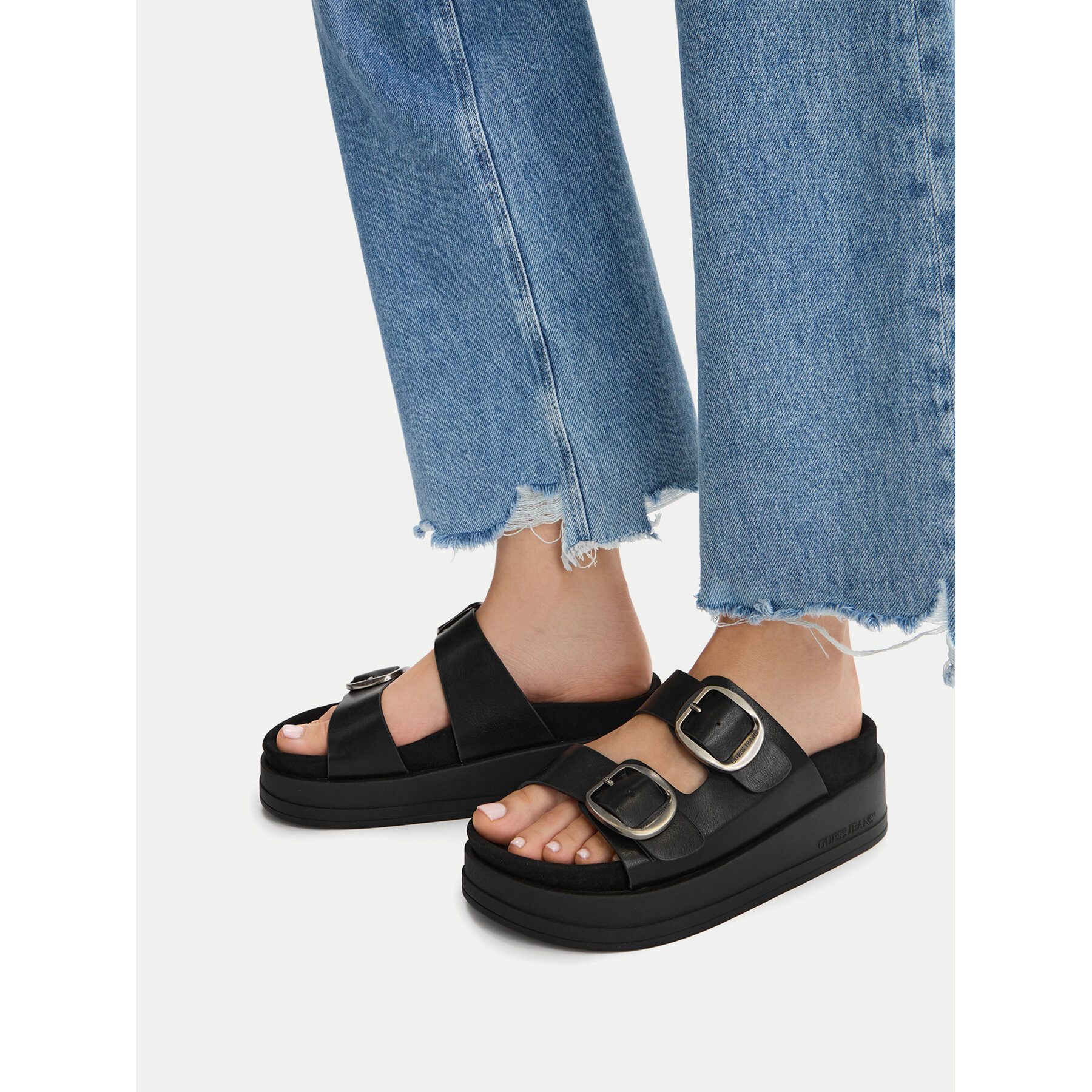 GUESS JEANS Guess Jeans Damen-Flip-Flops Schwarz Badepantolette