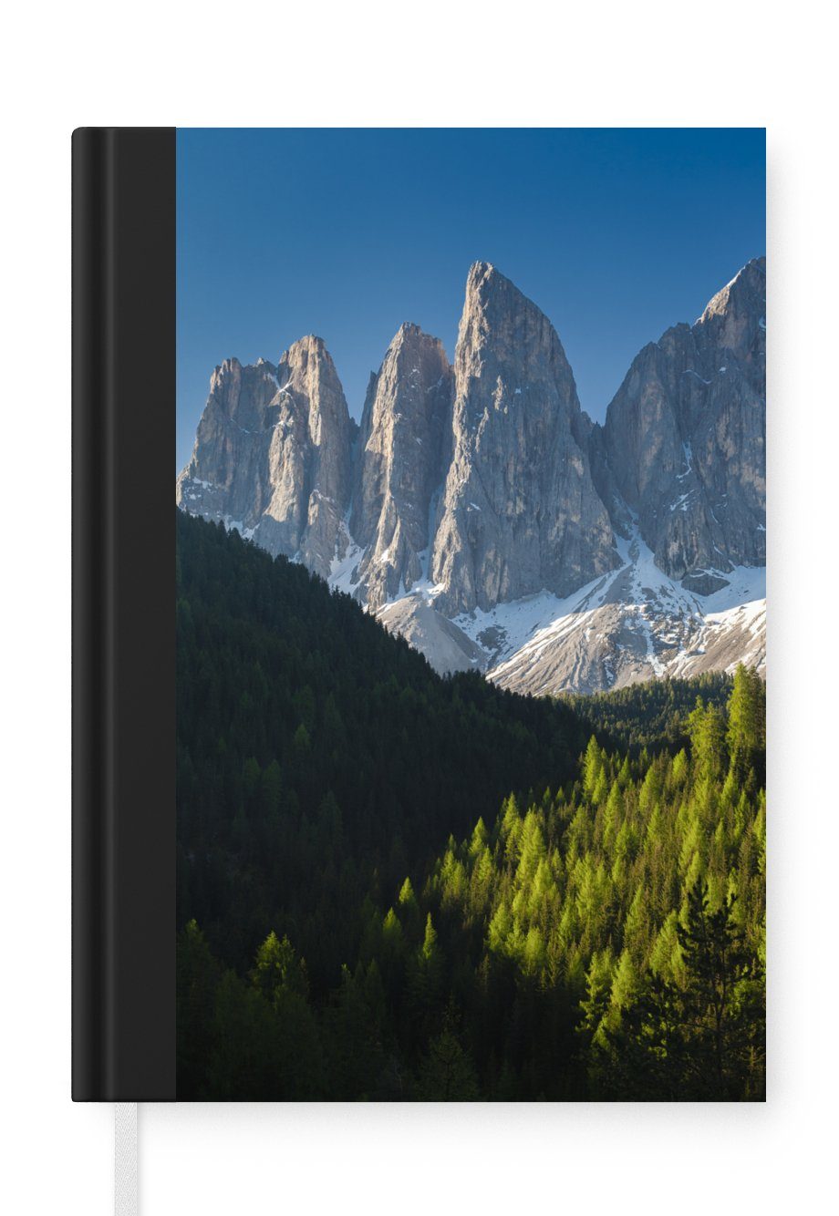 MuchoWow Notizbuch Italien - Dolomiten - Wald, Journal, Merkzettel, Tagebuch, Notizheft, A5, 98 Seiten, Haushaltsbuch