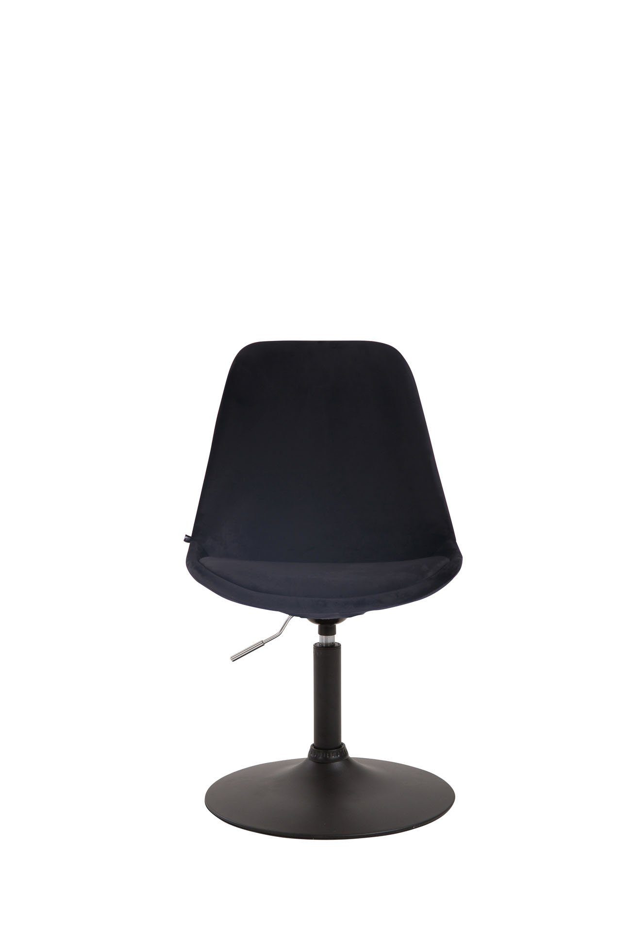 mit - - Esszimmerstuhl Samt Gestell: (Küchenstuhl TPFLiving Wohnzimmerstuhl - Mavic Konferenzstuhl Sitzfläche: Sitzfläche hochwertig schwarz - - Metall Esstischstuhl Polsterstuhl), schwarz gepolsterter