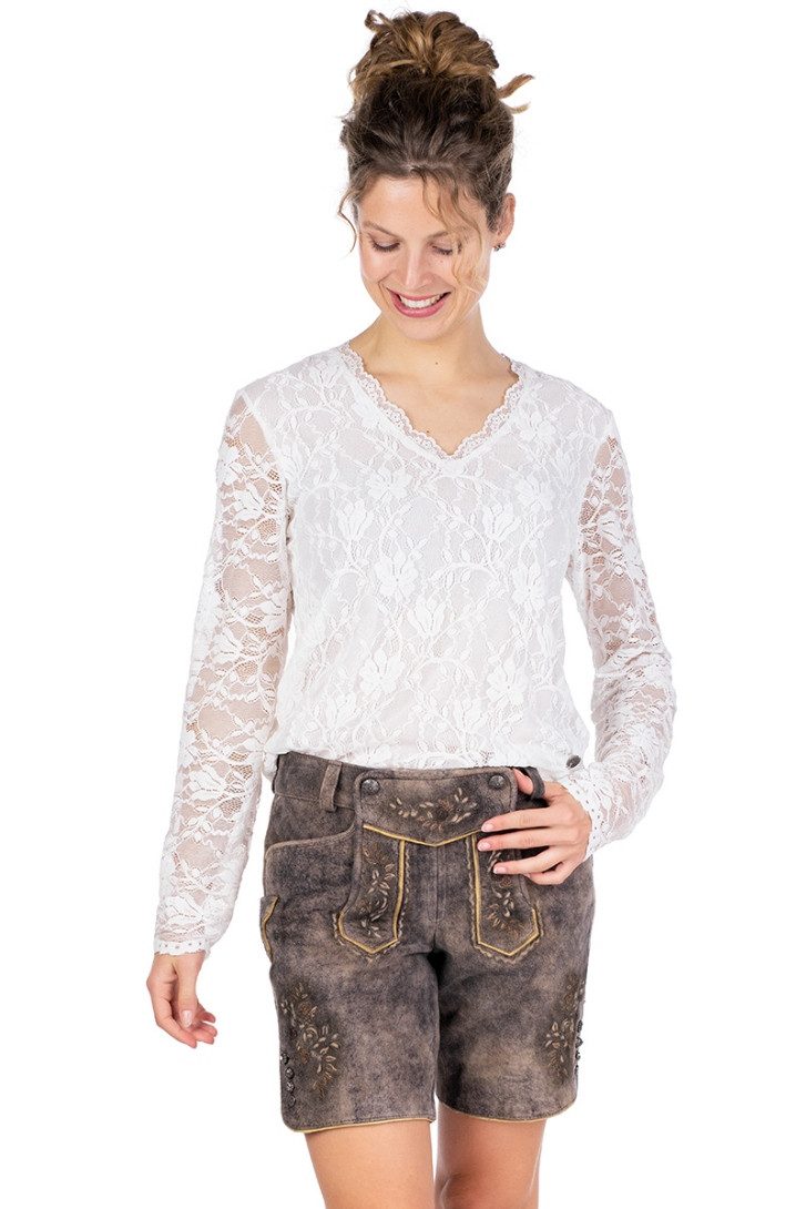 Spieth & Wensky Lederhose Trachtenlederhose Damen - FIAMMA - oxford/grau günstig online kaufen