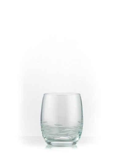 Crystalex Whiskyglas Viola Stone matt geschliffen 300 ml 6er Set, Kristallglas, Kristallglas, matt Schliff