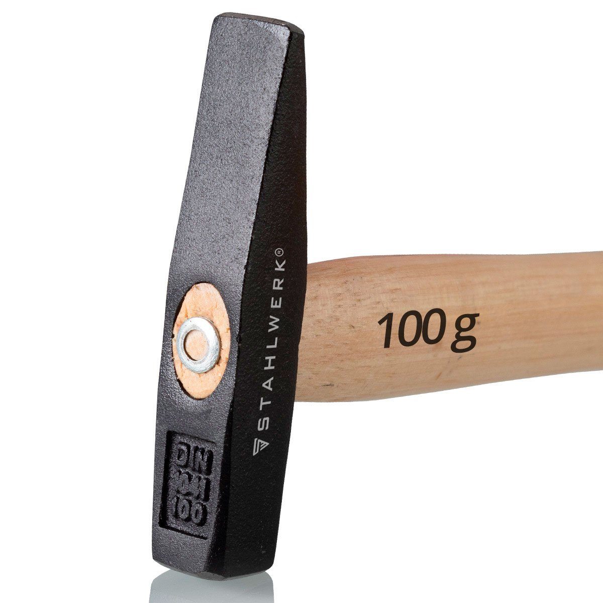 STAHLWERK Hammer 100 1-St) g (Packung, hochwertig gefertigt Hammer Schlosserhammer