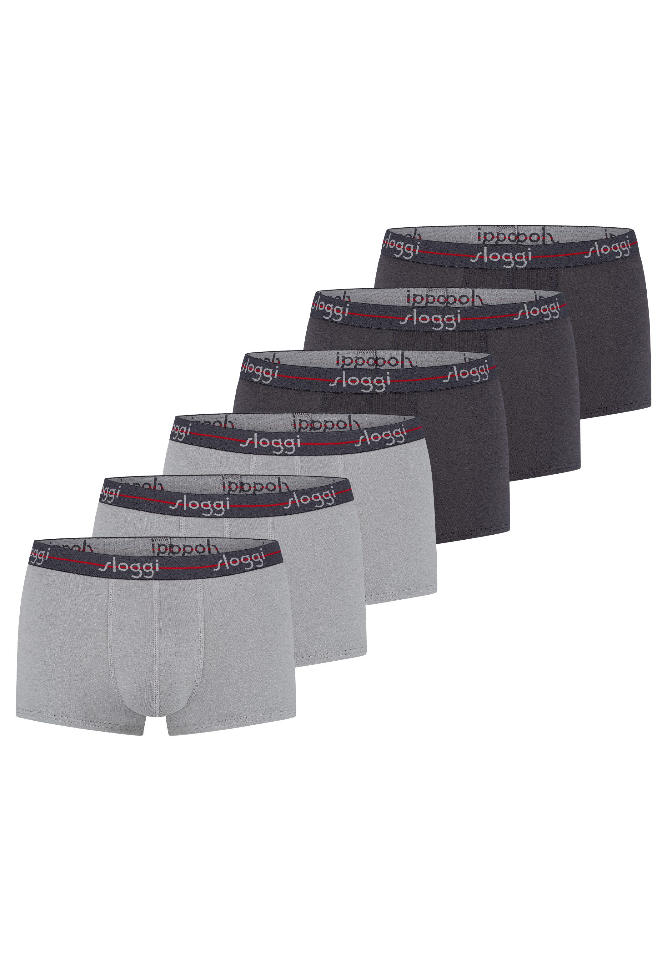 sloggi Retro Boxer 6er Pack men Start (Spar-Set, 6-St) Hipster Short / Pant günstig online kaufen