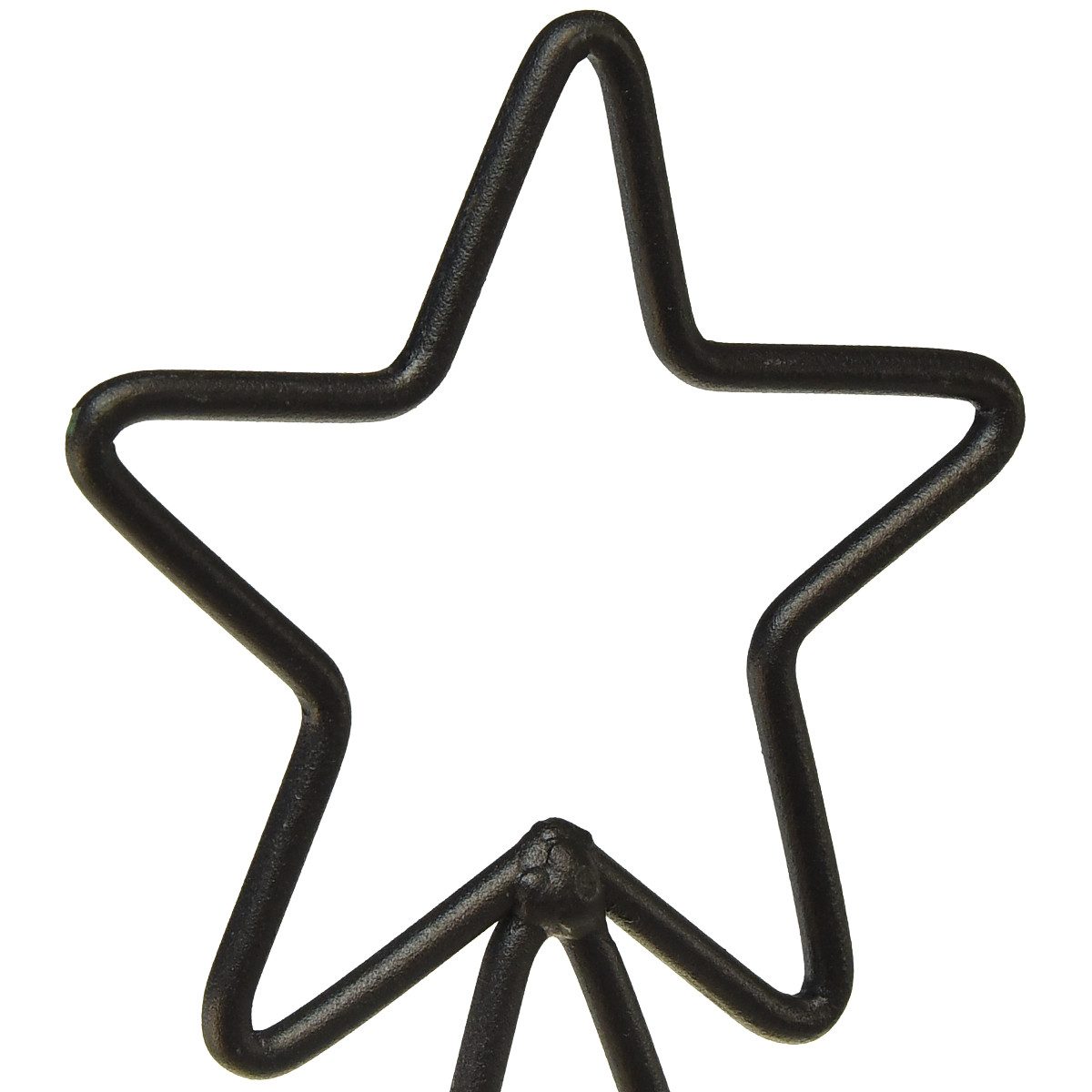 Florists Products Weihnachtsmann Moderner Weihnachtsbaum aus Metall mit Stern und Tablett –