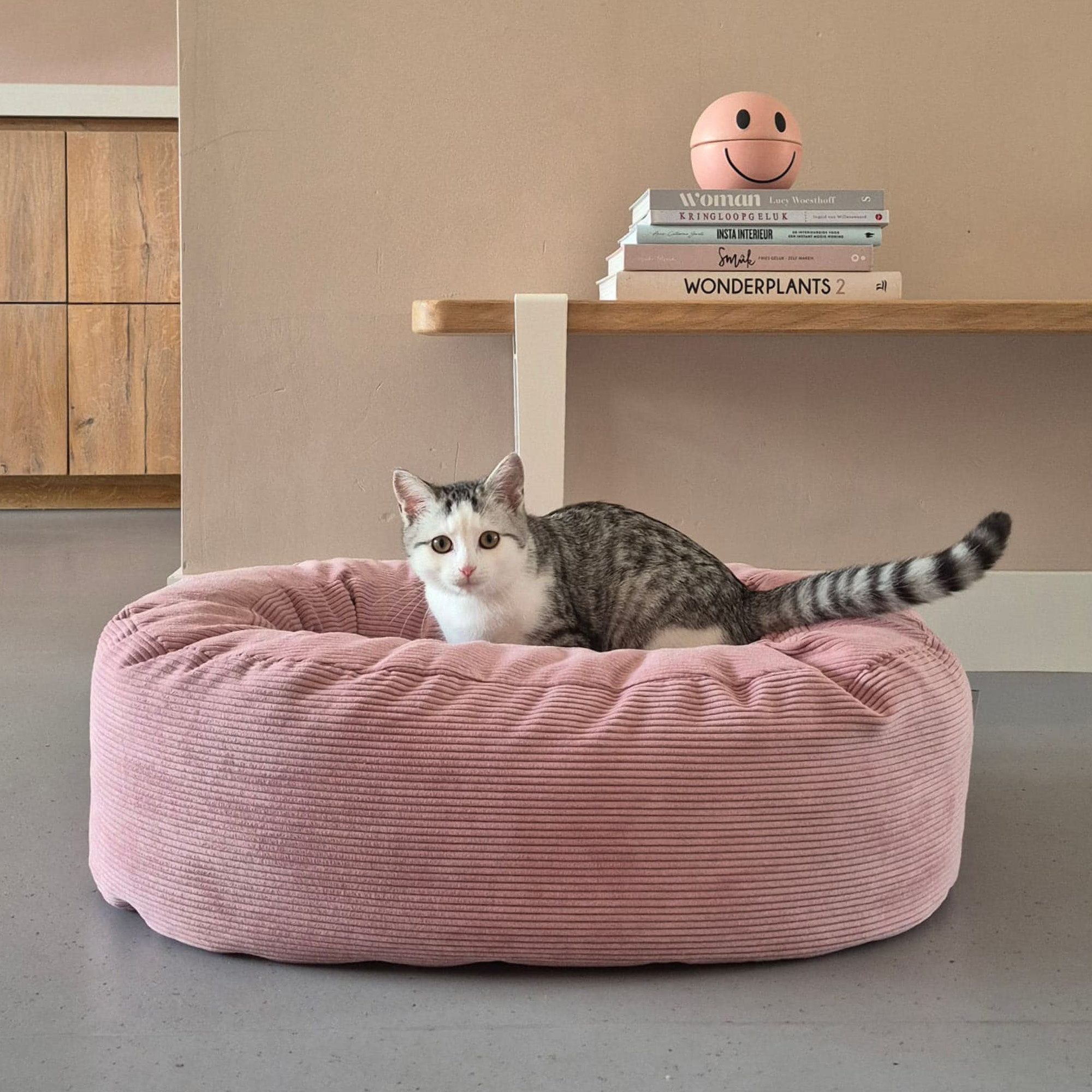 LucyBalu Tierbett DINGHY Katzenbett waschbar, Katzen Schlafplatz, Katzenkissen