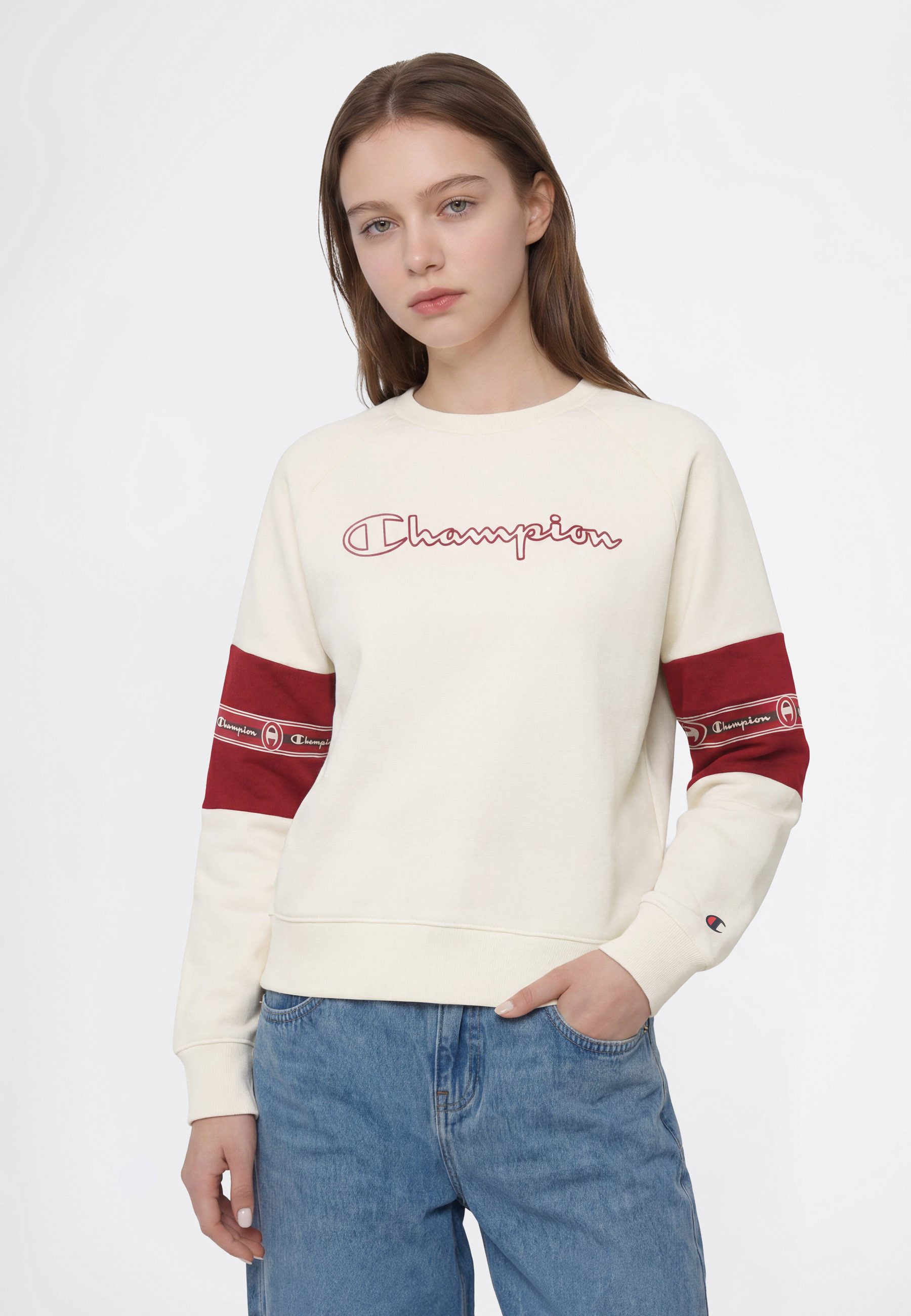 Champion Sweatshirt SPORTWEAR CREWNECK Standard Fit für Kinder, sportlicher Stil, mit Crewneck-Ausschnitt, Langarm-Design