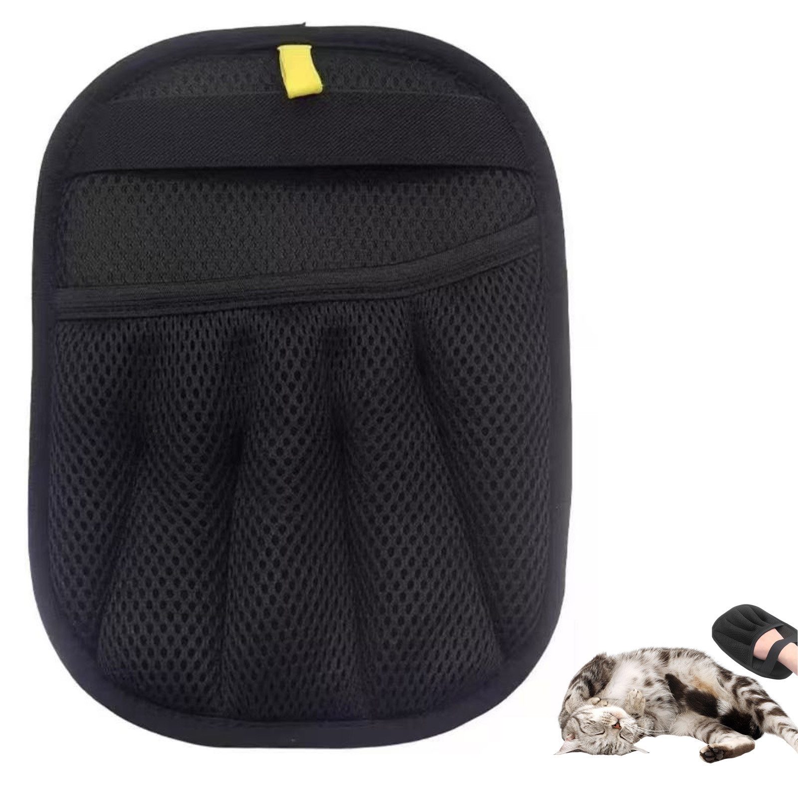 MODFU Fellpflegehandschuh 2 Stück Handschuh Haustier Pflegehandschuhe Tierbürste, Maschentuch, (Wiederverwendbare Atmungsaktive Tierhaarentferner, 2-tlg), Leicht zu reinigen Für Katzen Hunde und Kleintiere geeignet