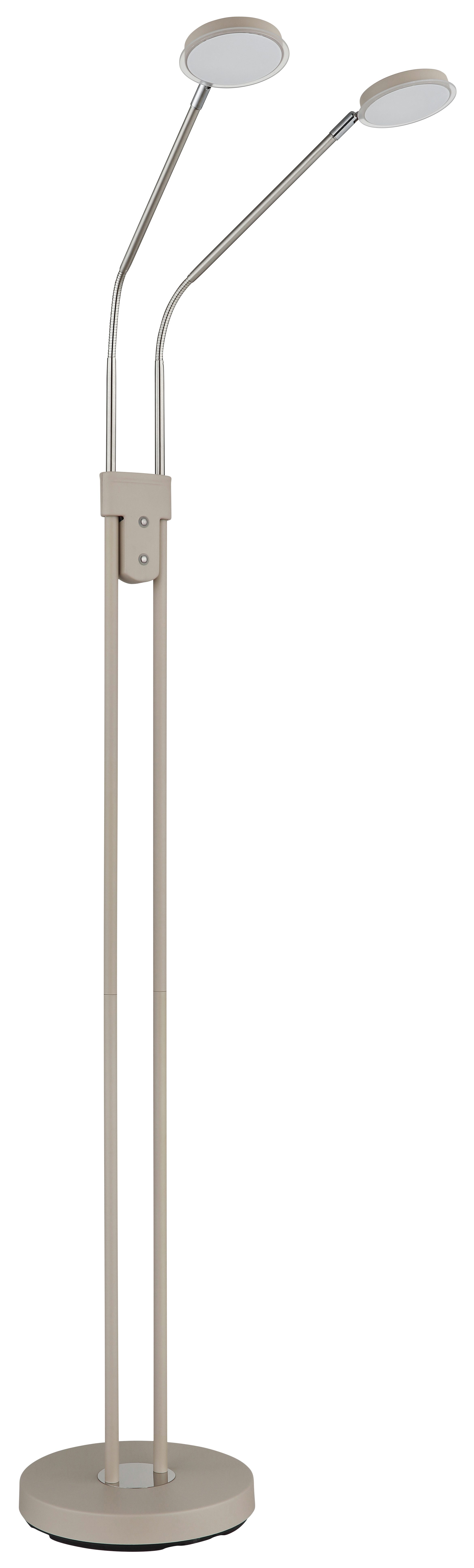 GLOBO LIGHTING Stehlampe SILVIO, LED fest integriert, Stehleuchte mit Touchdimmer, flexibel, modern & komfortabel