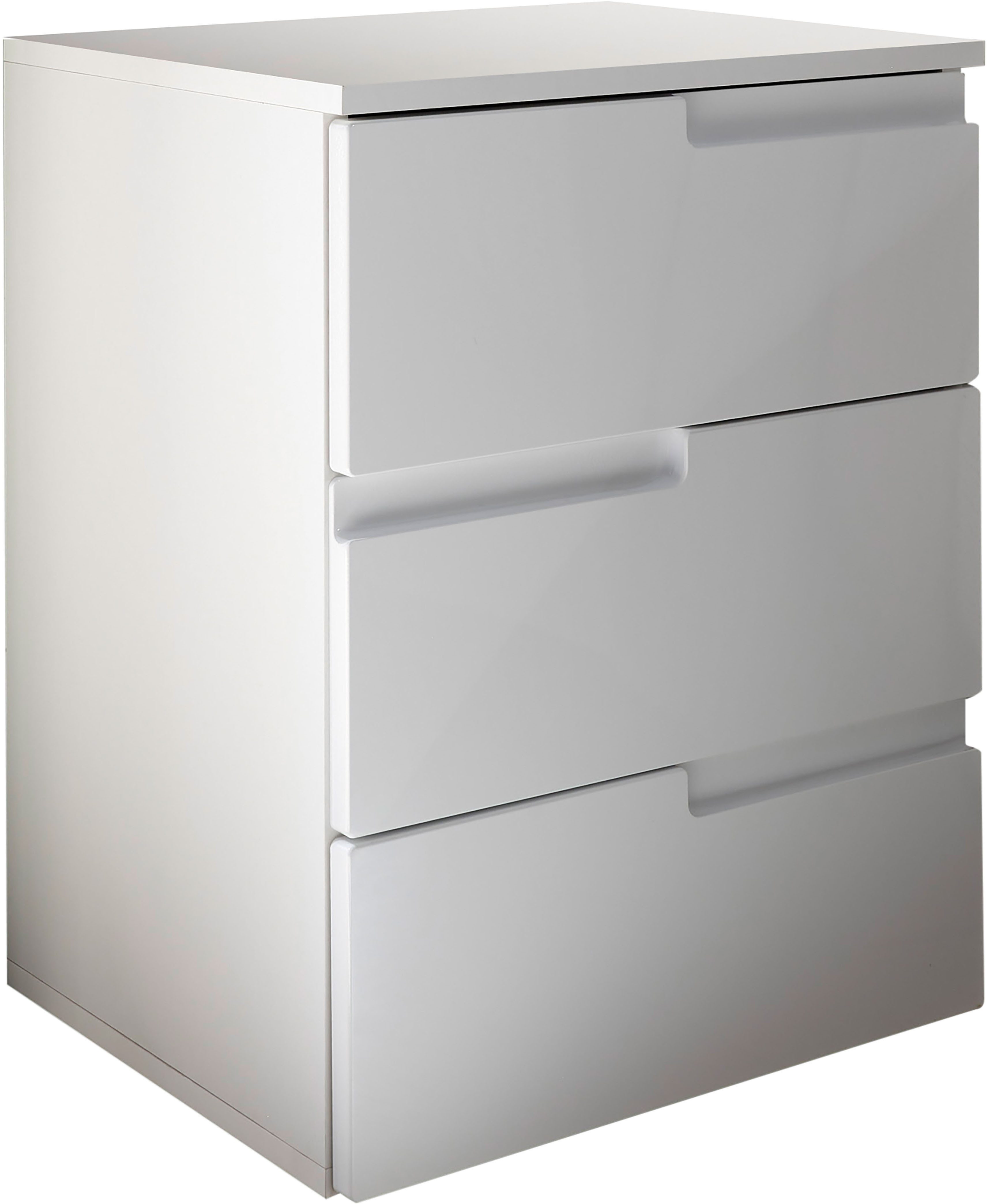 Schlafkontor Nachtkommode Spice Nachttisch, Nachtkonsole, Nachtkästchen, Ausfräsung als Griffmulde und optisches Highlight