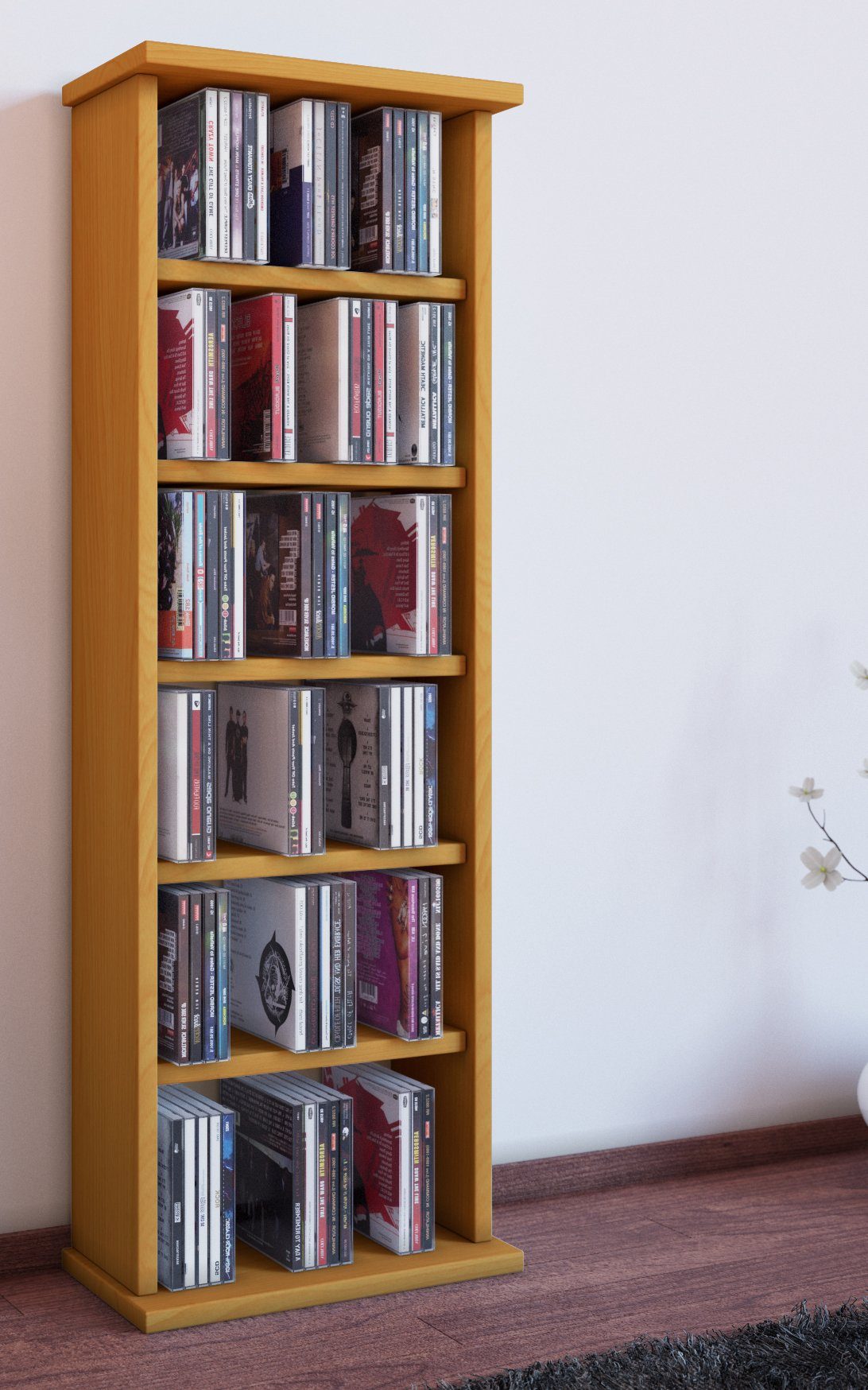 VCM CD-Regal Holz CD DVD Stand günstig online kaufen