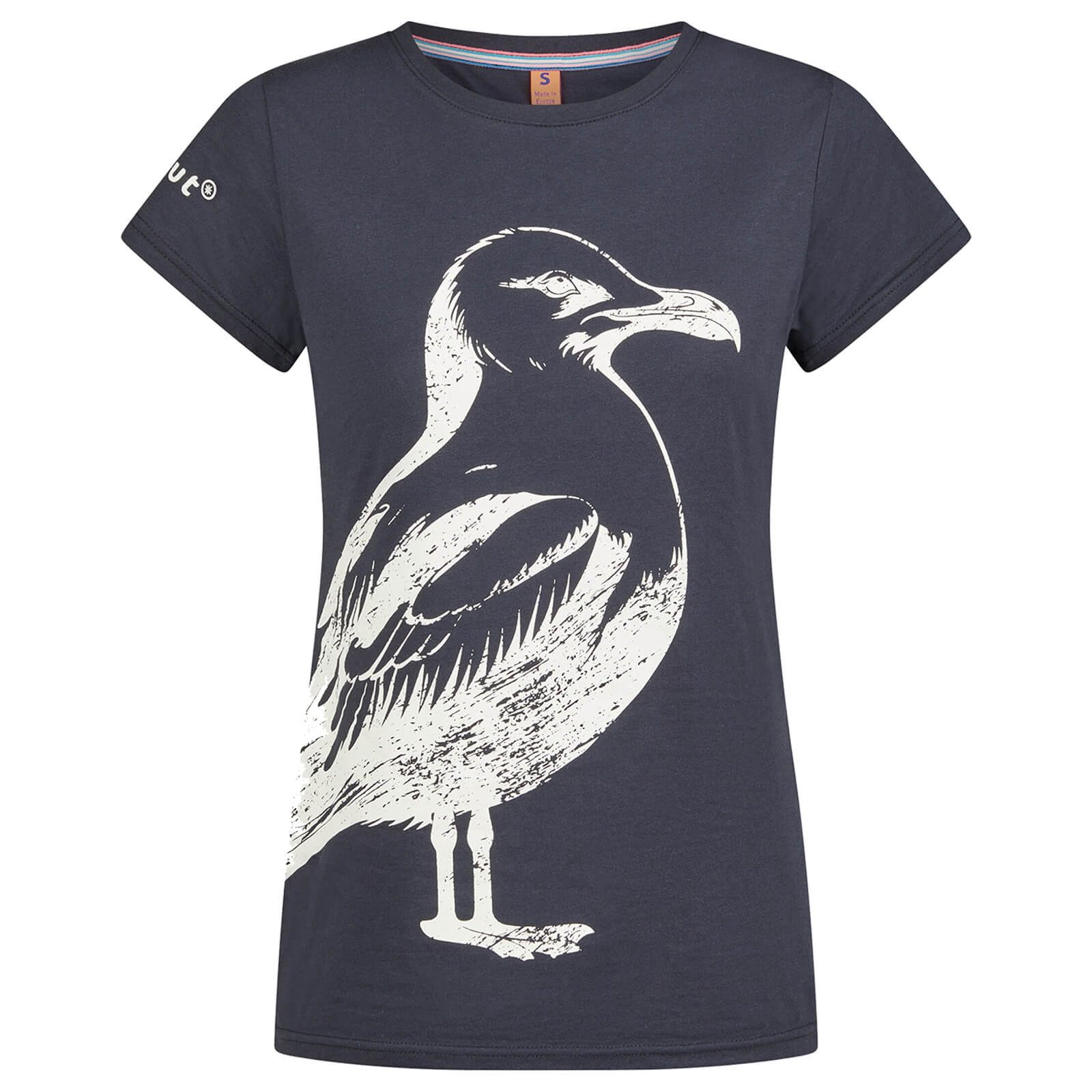 salzhaut T-Shirt Damen Kurzarm-Shirt Ülk mit Front-Print Möwe - Shirt mit R günstig online kaufen