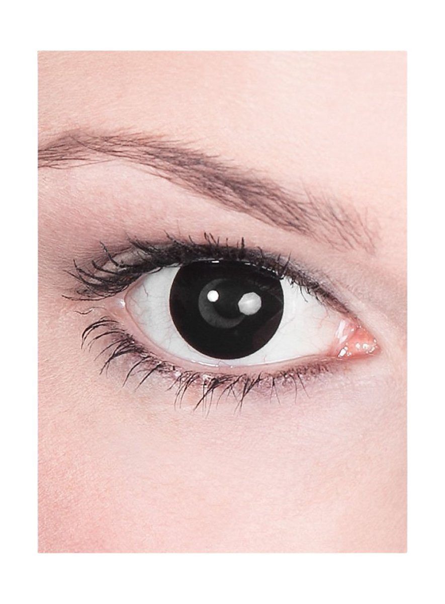 Metamorph Motivlinsen Schwarz mit Dioptrien, Eine farbige Kontaktlinse mit Stärke