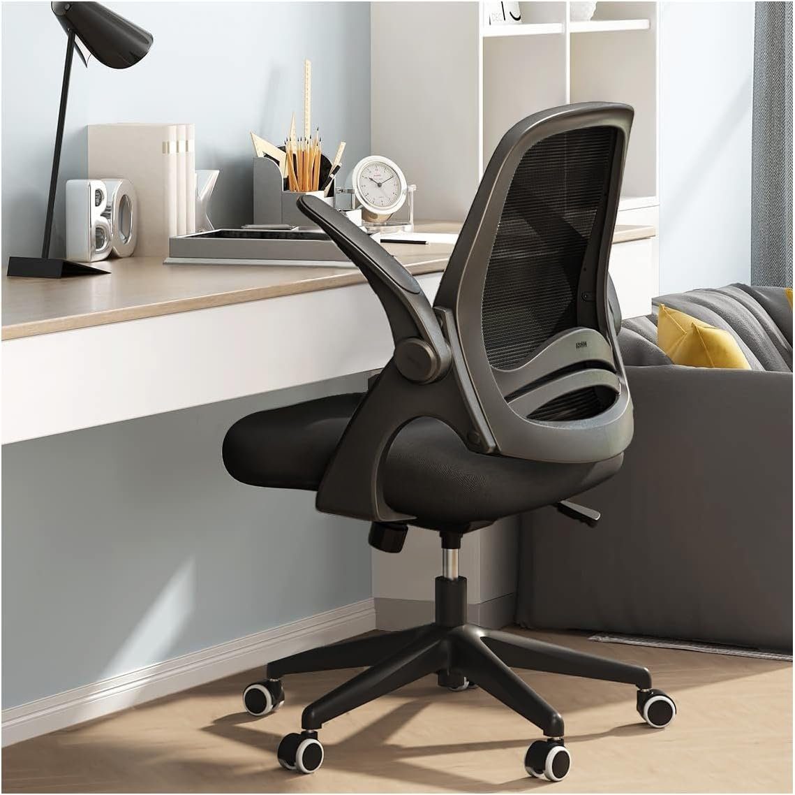 Hbada Bürostuhl (Bürostuhl ergonomisch: Schreibtischstuhl mit verstellbarem Sitz), Bürostuhl Ergonomischer Schreibtischstuhl Arbeitsstuhl Drehstuhl