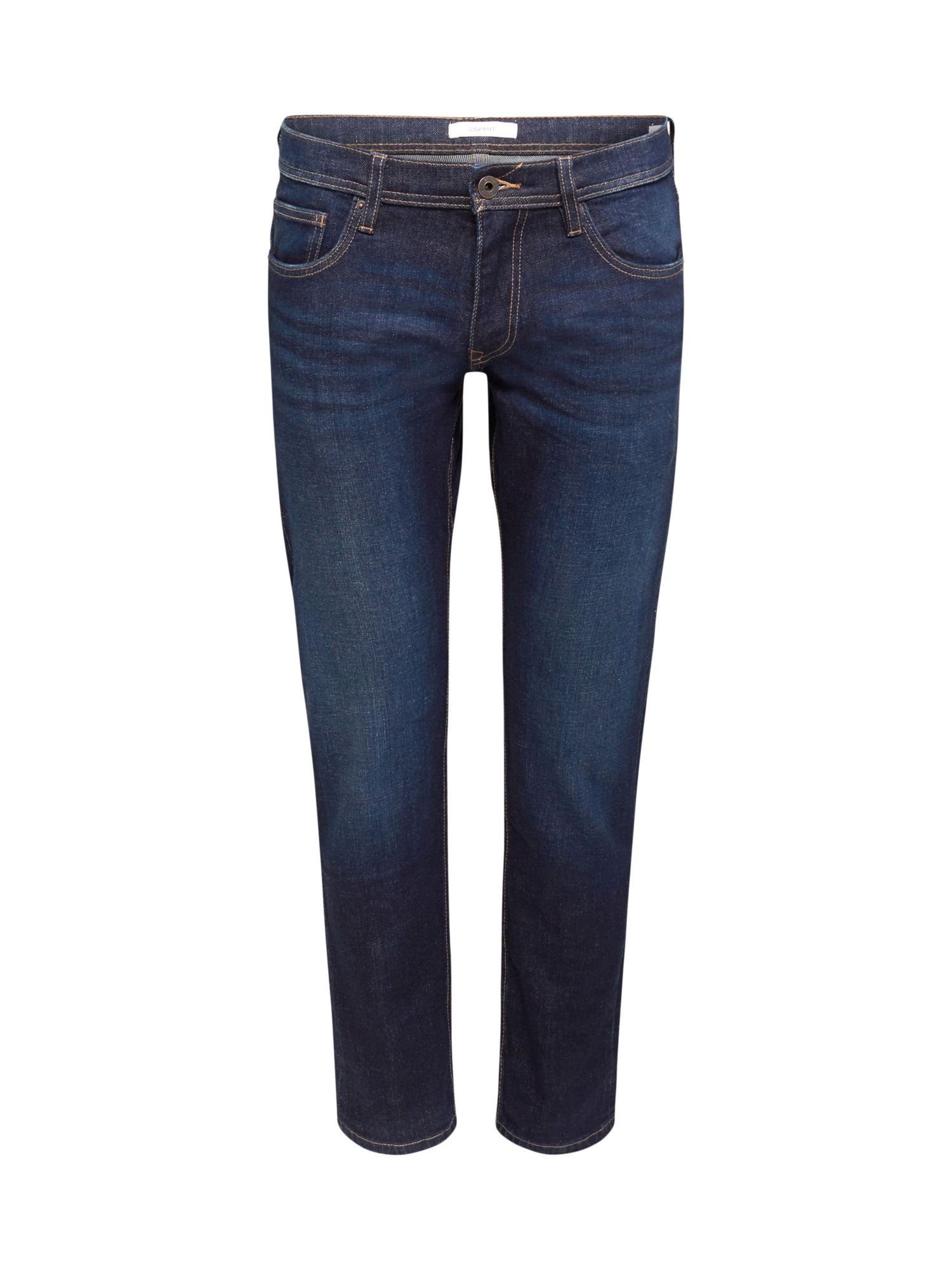 Esprit Slim-fit-Jeans Stretch-Jeans mit Organic Cotton BLUE DARK WASHED
