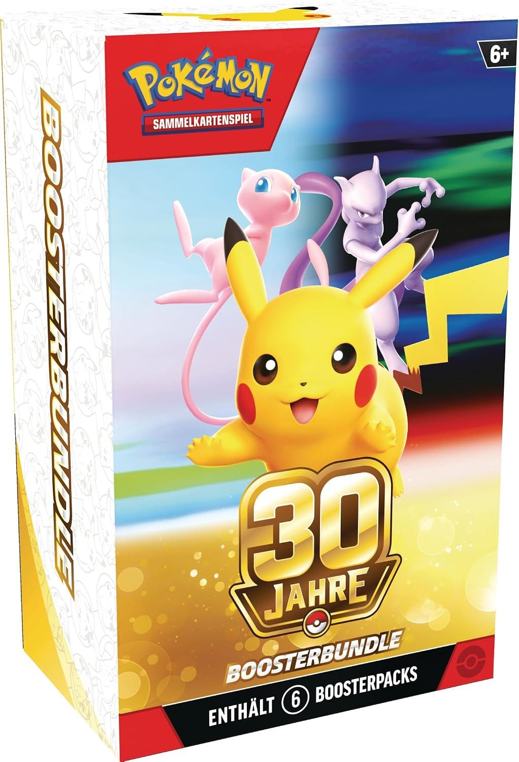 POKÉMON Sammelkarte 30 Jahre Jubiläum Boosterbundle mit 6 Booster Packs (Deutsch)