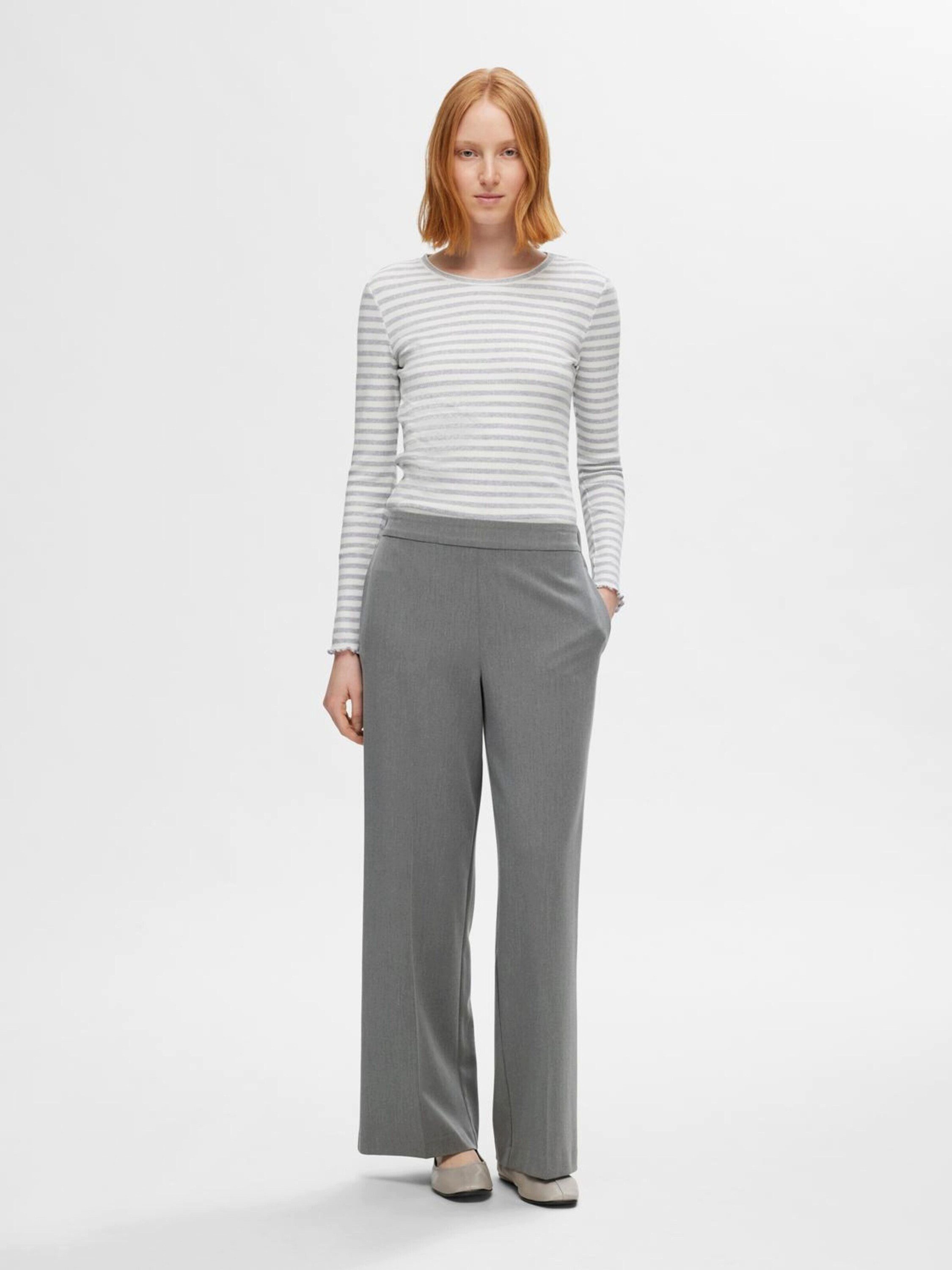 Selected Bügelfaltenhose SLFEmma-Tara (1-tlg) Falten günstig online kaufen