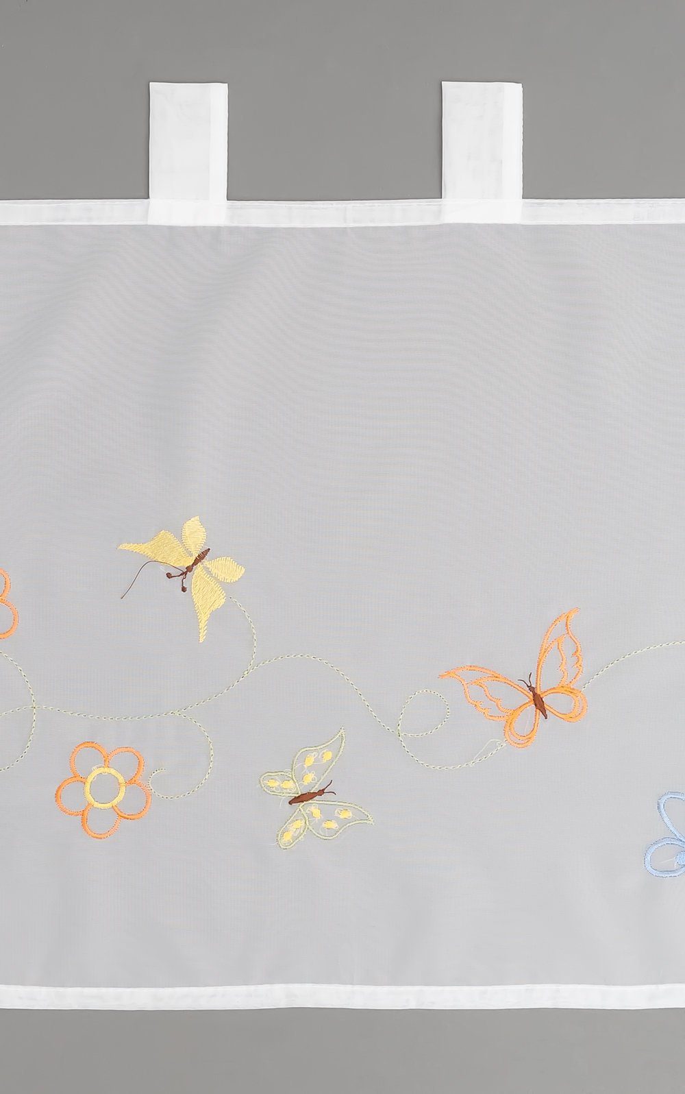 LYSEL®, HxB transparent, St), (1 Schmetterlingsschar, Scheibengardine 48x140cm
