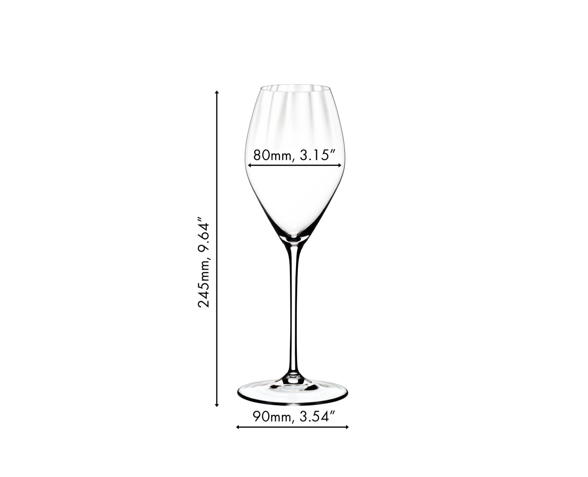RIEDEL THE WINE GLASS COMPANY Champagnerglas Riedel Performance Champagnerglas Pay 3 get 4, Kristallglas