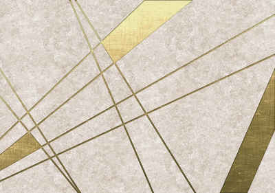 wandmotiv24 Fototapete Abstrakt Gold Linien, glatt, Wandtapete, Motivtapete, matt, Vliestapete, selbstklebend